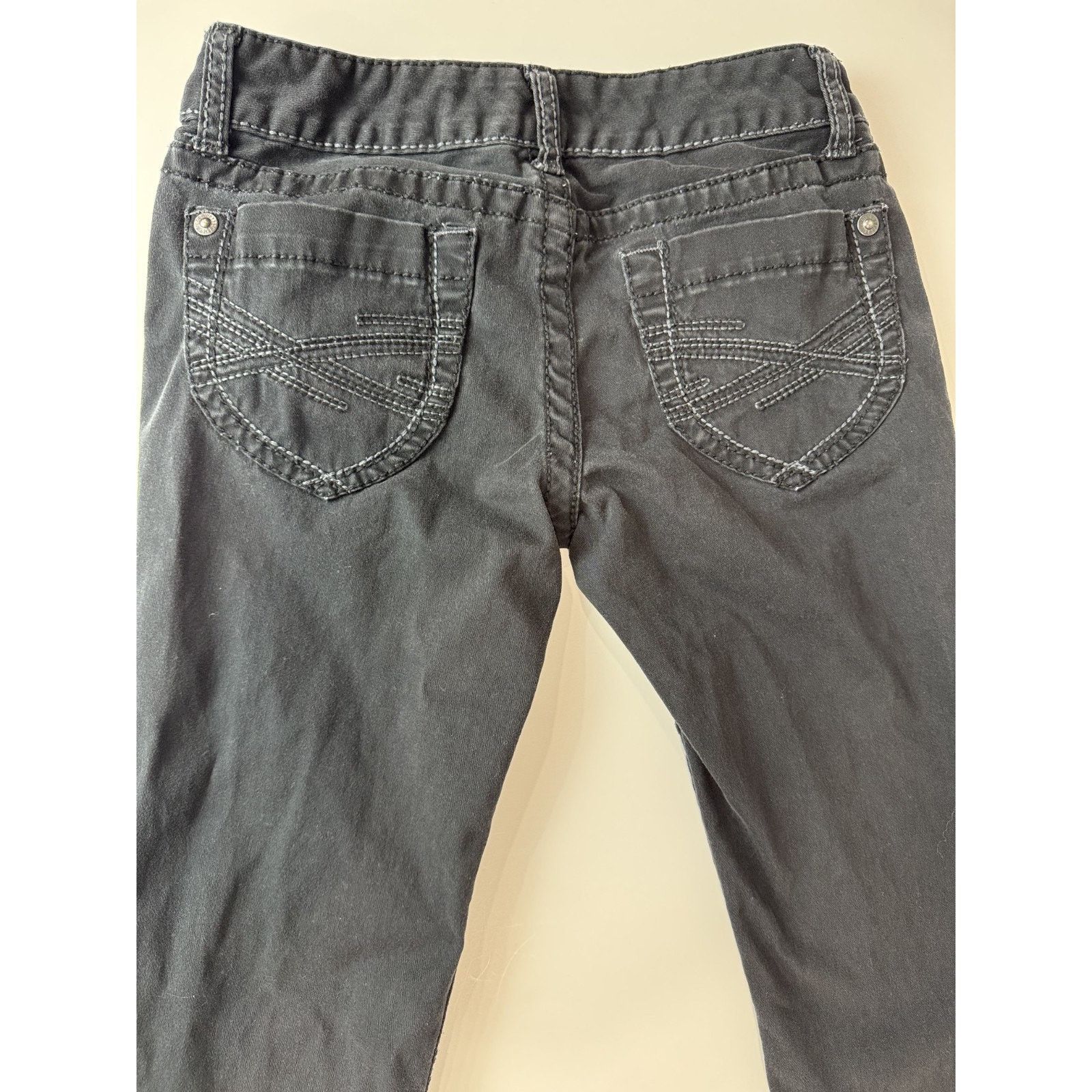 Other Aeropostale Bayla Skinny Jeans Low Rise Black Y2K Indie Emo Size 26" / US 2 / IT 38 - 11 Thumbnail