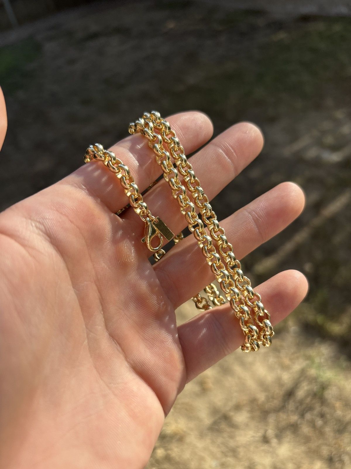 Other Gold Toned .925 Silver Belcher Chain 20in Size ONE SIZE - 1 Thumbnail