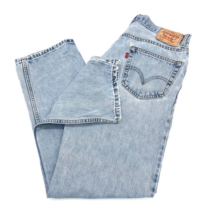 Levi's Levi’s 505 Mens 34x32 Jeans Light Wash Regular Fit Grunge | Grailed