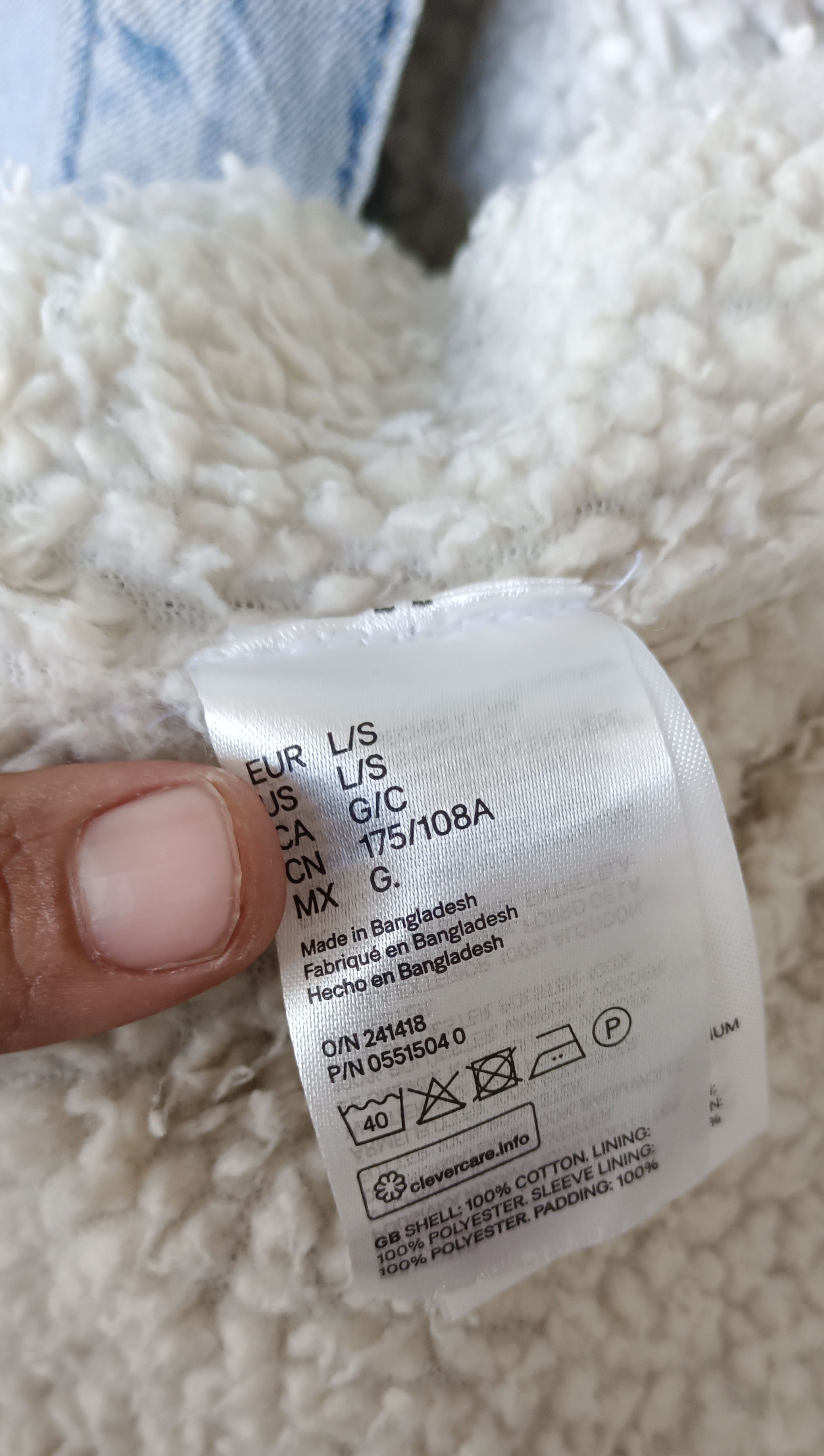 H&M H&M Sherpa Lined Denim Jacket Size US L / EU 52-54 / 3 - 11 Thumbnail
