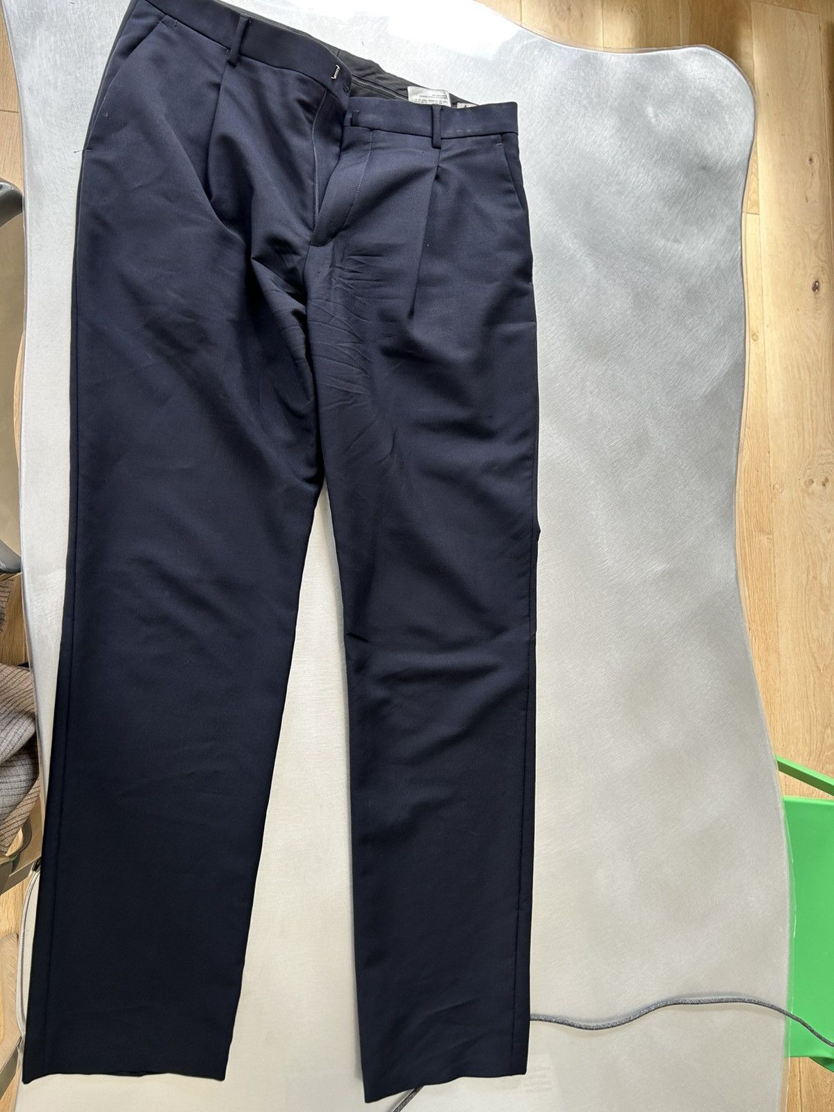 Acne Studios Navy pleated pants Size US 38 / EU 54 - 1 Thumbnail