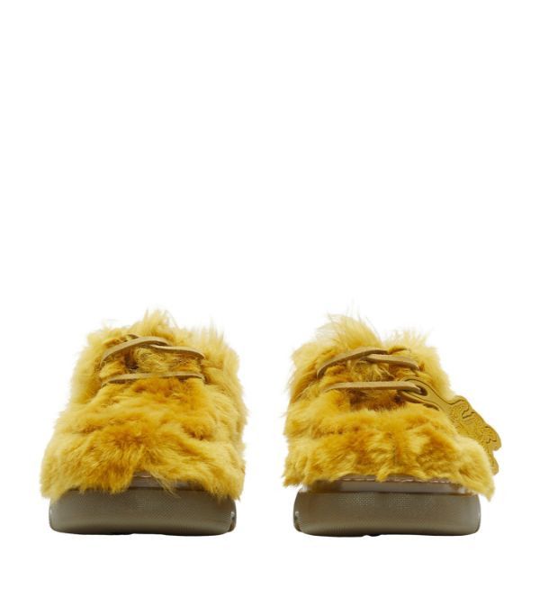 Burberry o1w1db10824 Shearling Creeper Shoes in Yellow Size US 7 / EU 40 - 4 Thumbnail
