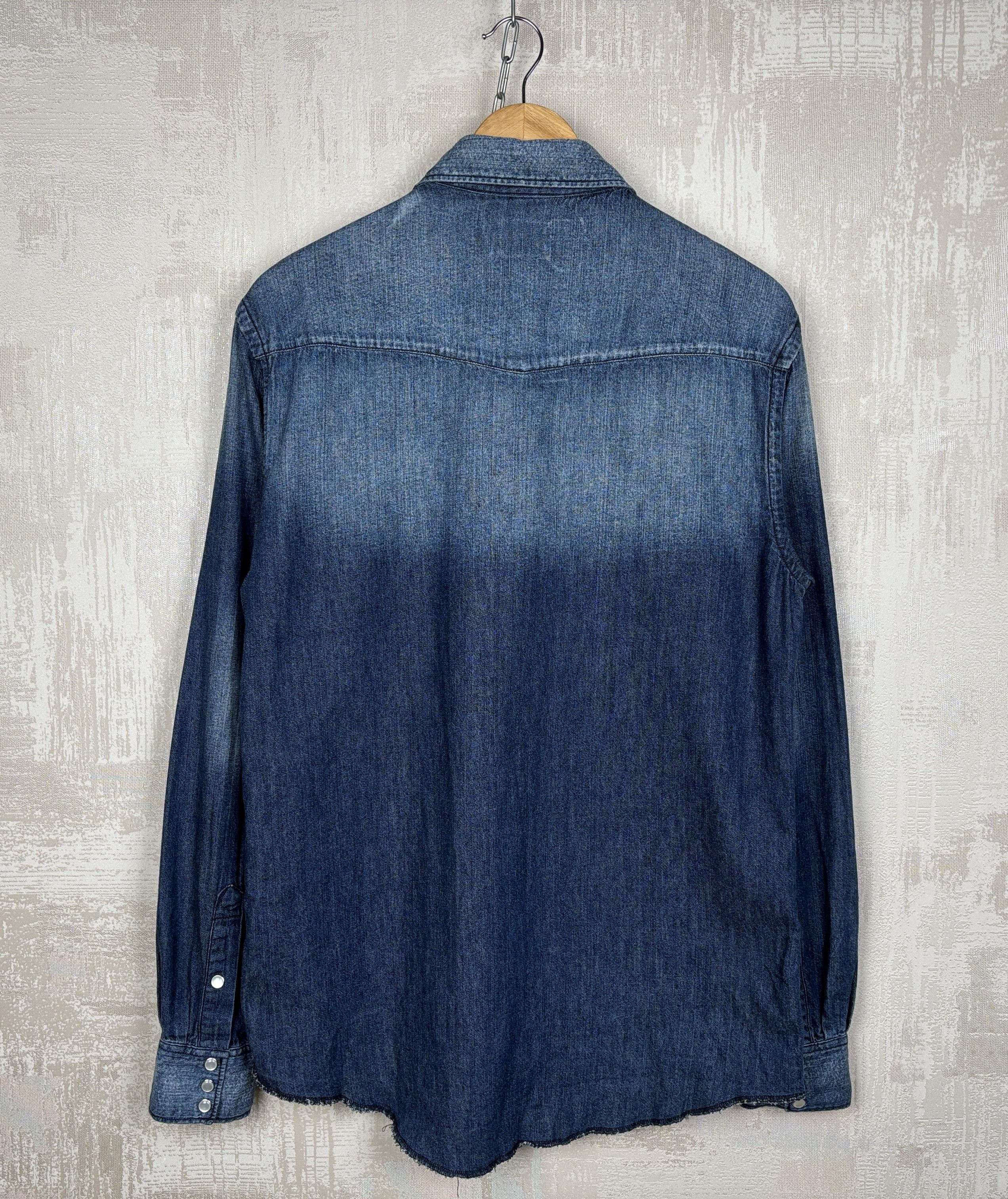 Acne Studios Acne Texas AW11 Pearl Snap Button Denim Long Sleeve Shirt Size US M / EU 48-50 / 2 - 15 Thumbnail