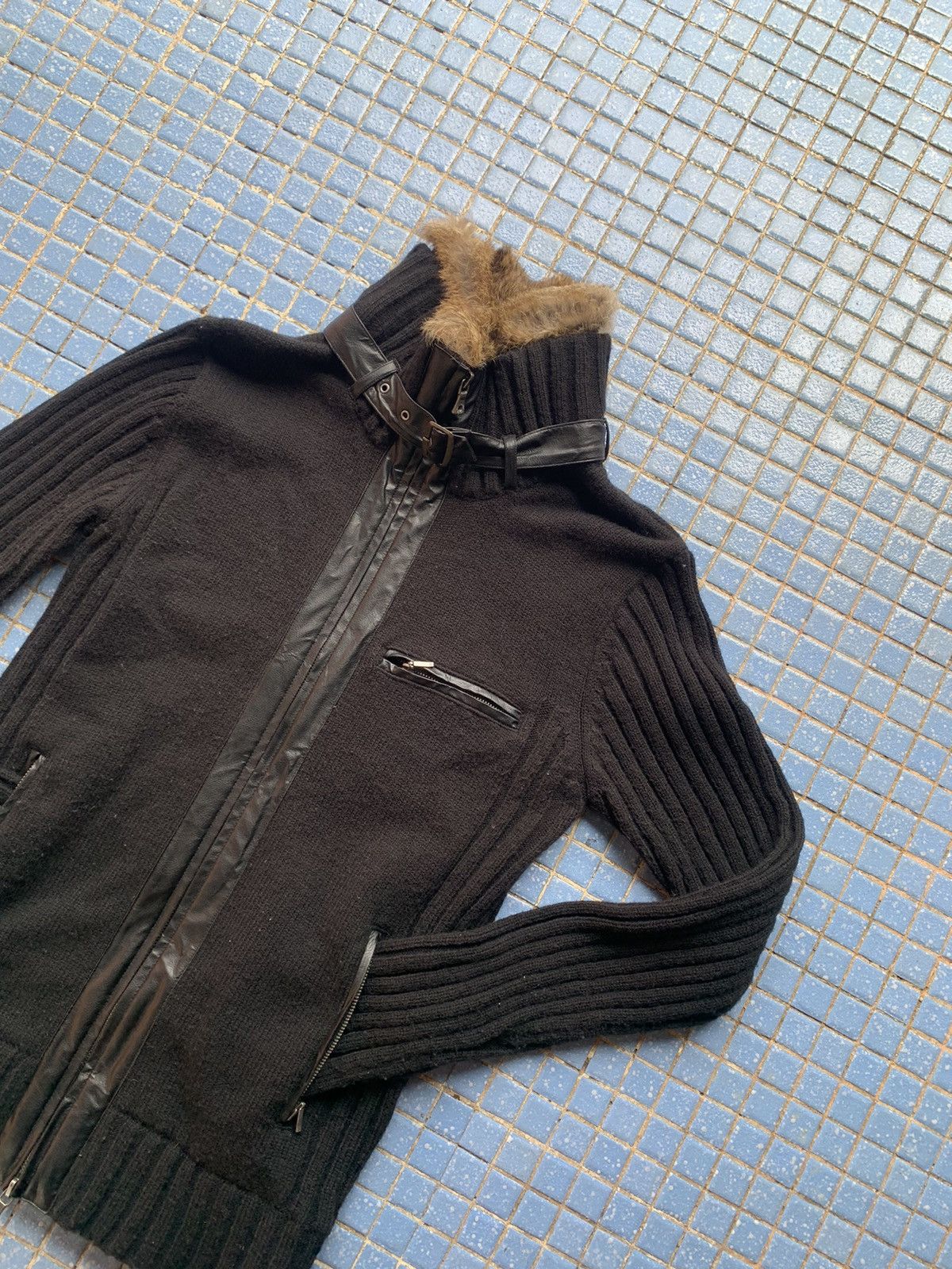 If Six Was Nine In the attic mink fur jacket/sweater acrylic + wool meterial Size L / US 10 / IT 46 - 7 Thumbnail