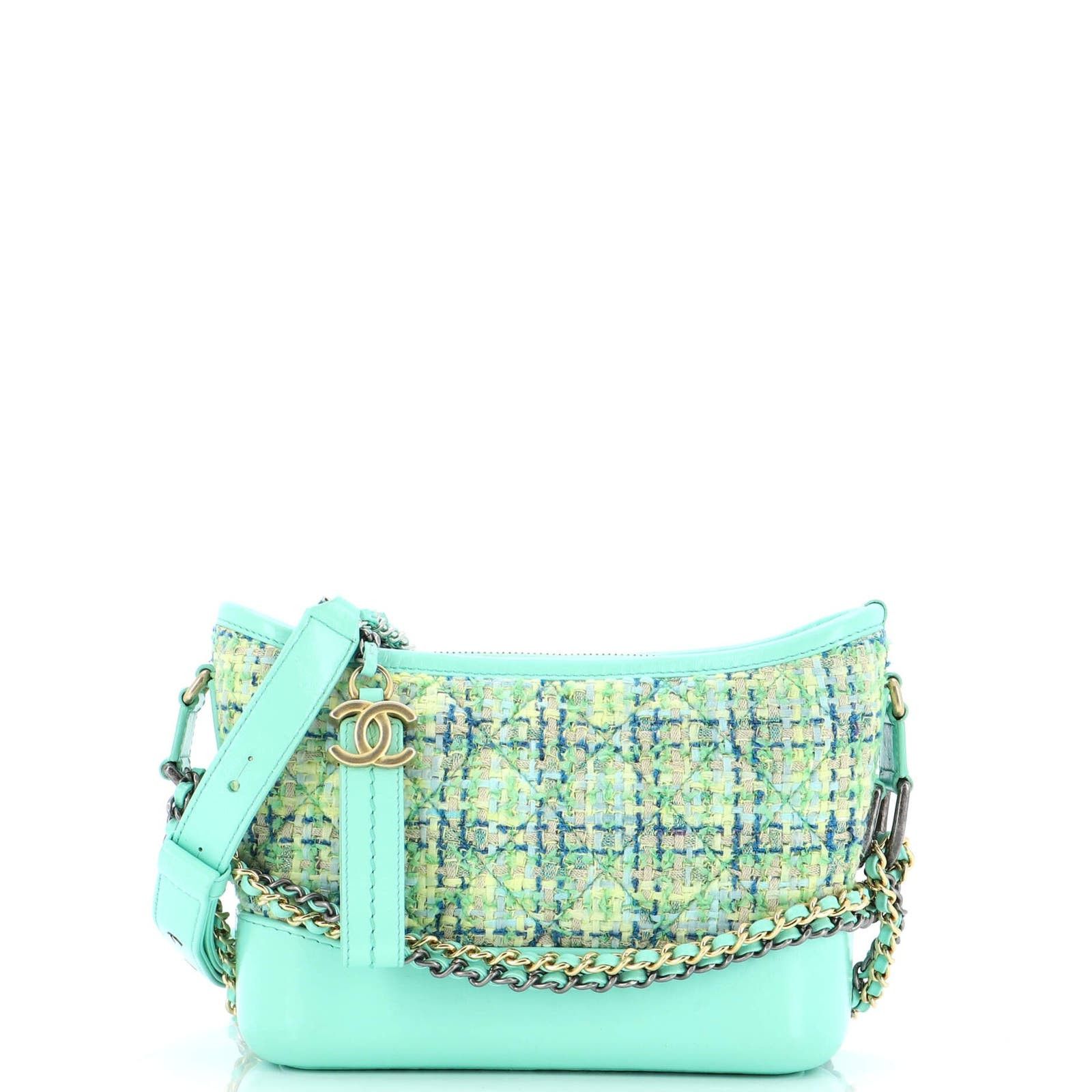 Gabrielle Hobo Quilted Tweed and Calfskin Small