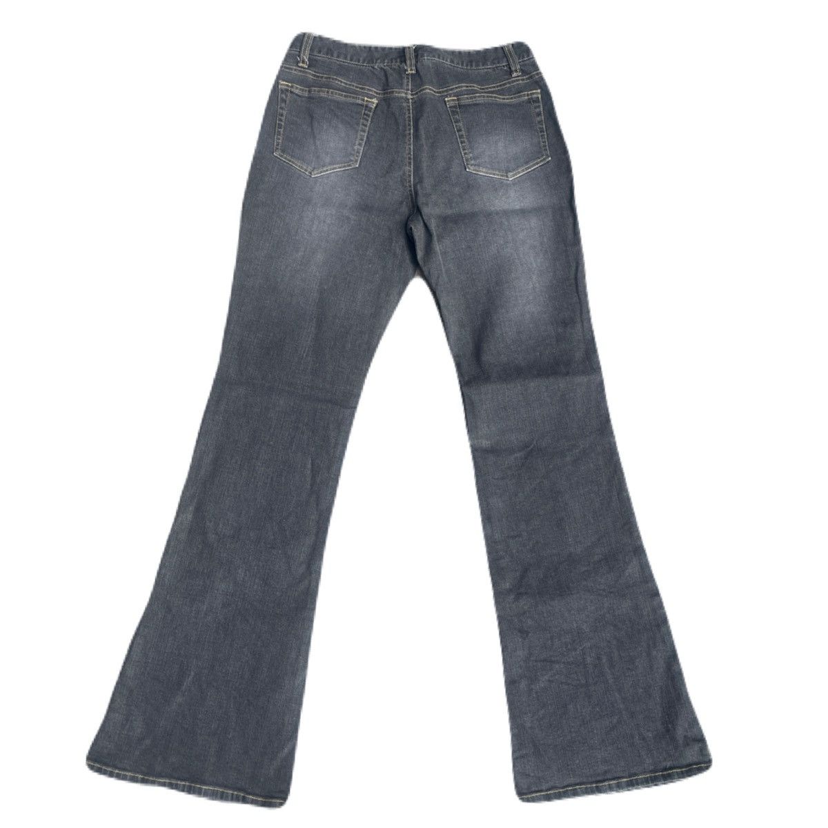 If Six Was Nine 2000s Japanese archive Vkei Flared Floral Dark-Wash Jeans Size US 28 / EU 44 - 4 Thumbnail