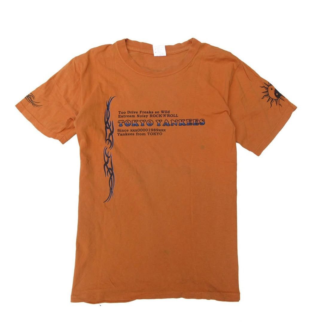 Japanese Brand × Vintage Tokyo Yankees Boy Bosozoku Tshirt Orange Vintage Red Anvil Size US M / EU 48-50 / 2 - 3 Thumbnail