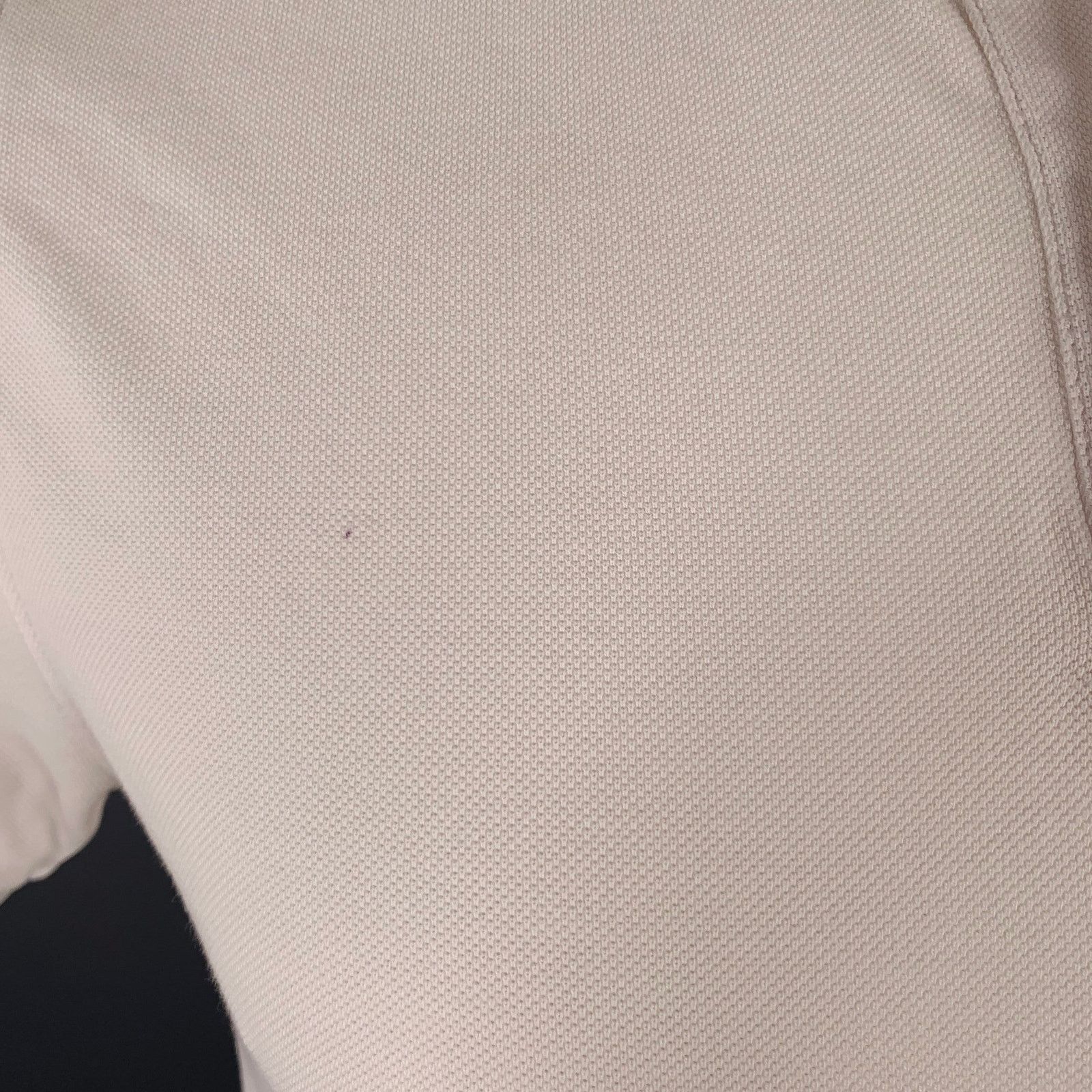 Sandro SANDRO S White Black Contrast Trim Cotton Collarless Polo Size US S / EU 44-46 / 1 - 7 Thumbnail