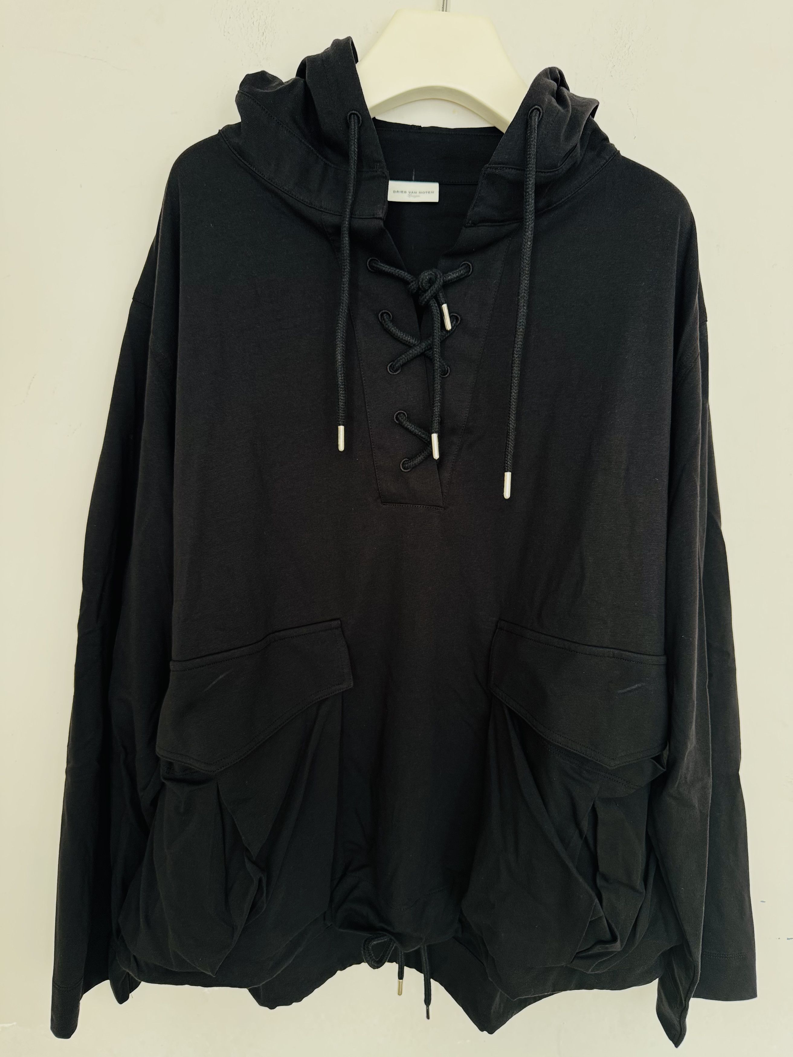 Dries Van Noten Hembes Lace-Up Hoodie Size L / US 10 / IT 46 - 1 Thumbnail