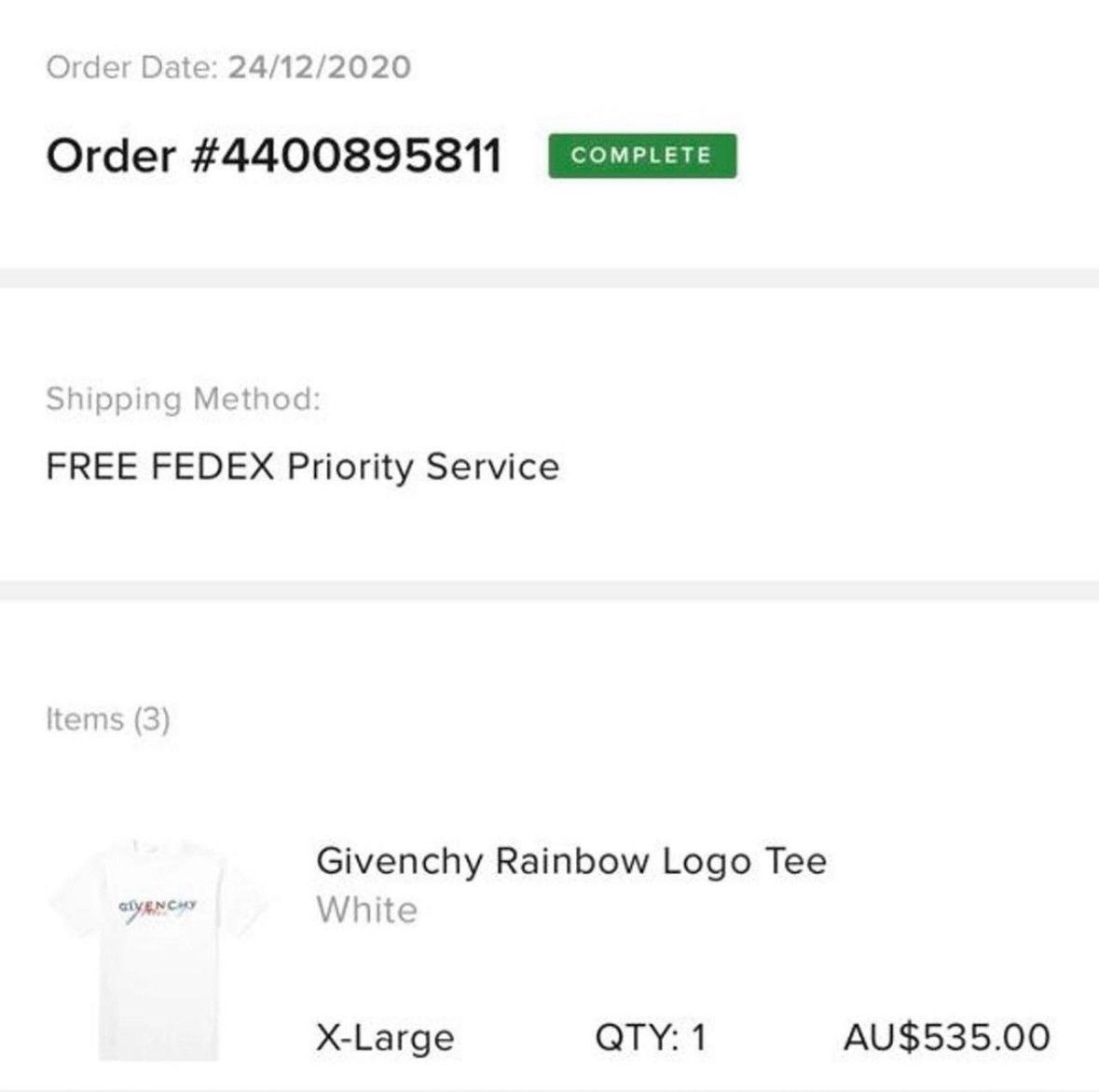 Givenchy Givenchy Classic Rainbow Logotype Tee White Size US XL / EU 56 / 4 - 4 Thumbnail