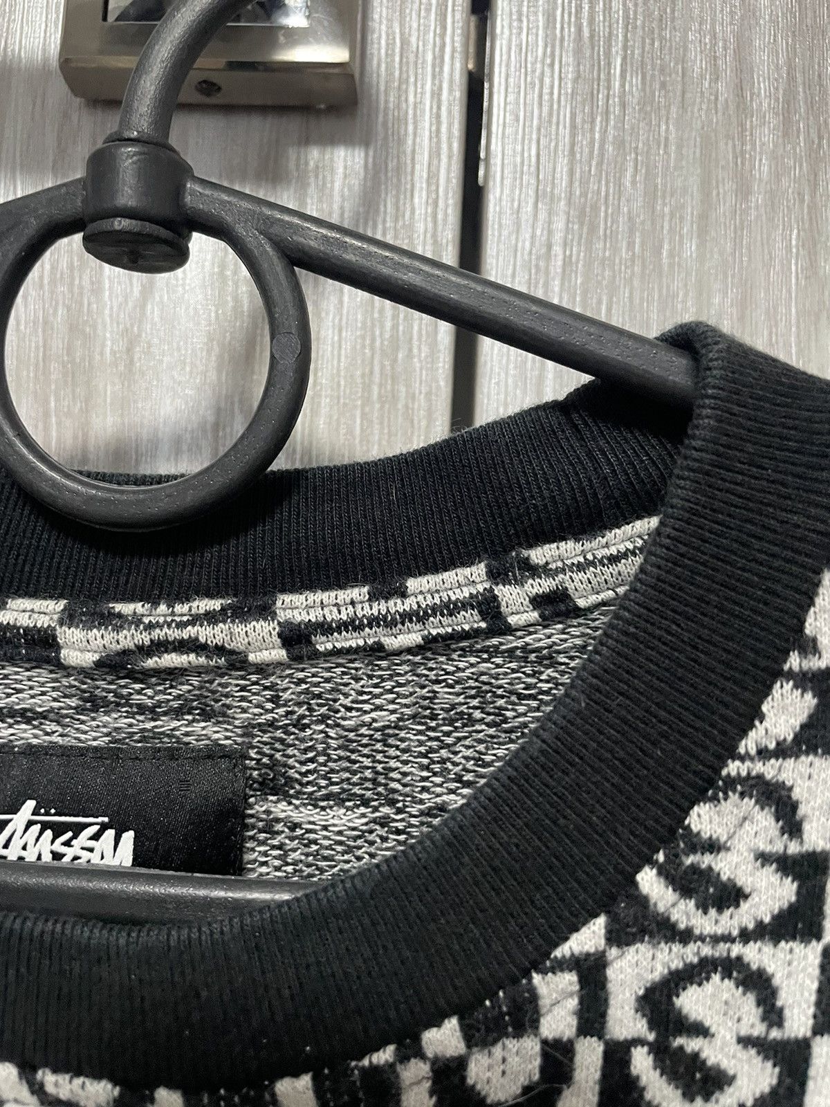 Stussy Rare Stussy Jacquard Check Crew Tee Streetwear T Shirt Y2K Size US M / EU 48-50 / 2 - 10 Thumbnail