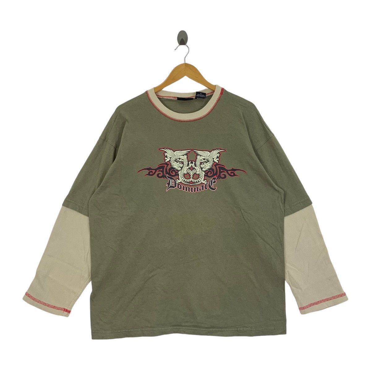 Vintage NO BOUNDARIES DOMINATE Dragon Y2K Tee Shirt