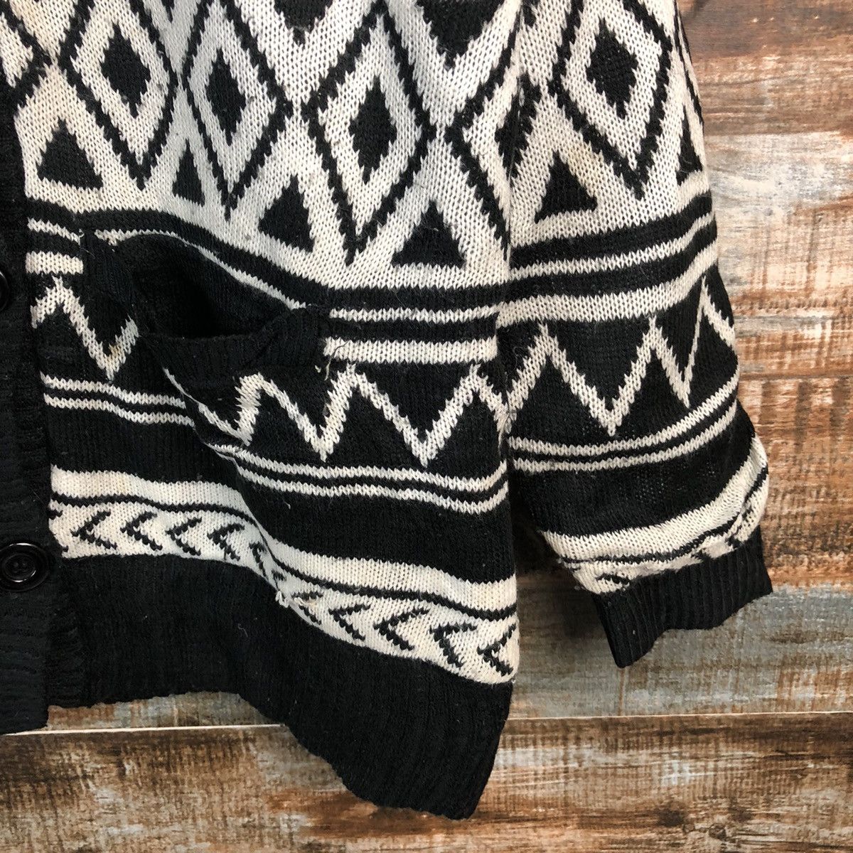 Homespun Knitwear × Japanese Brand Putietal art Black Hoodie Knitwear #A1260 Size US L / EU 52-54 / 3 - 9 Thumbnail