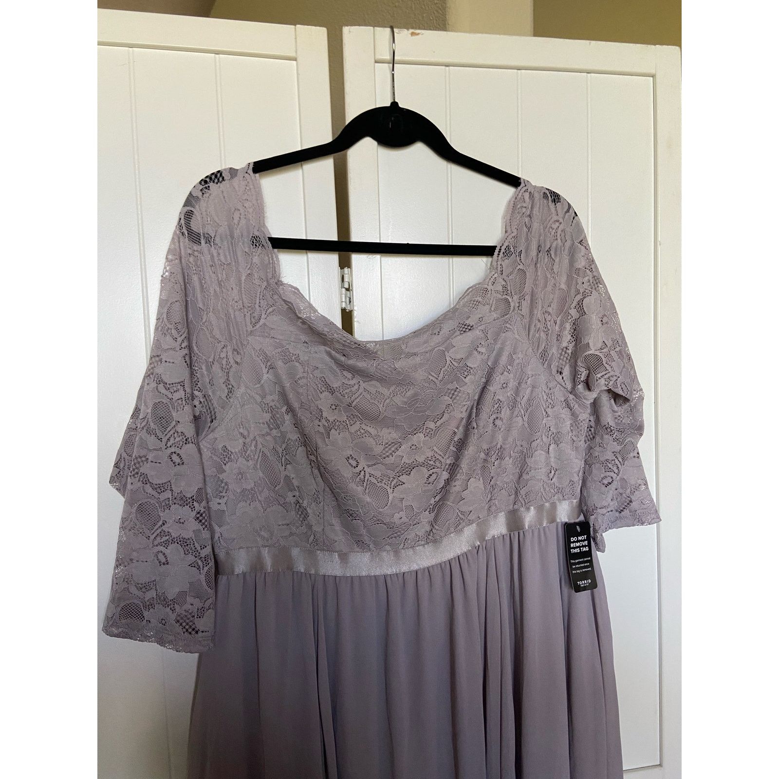 Other Torrid Womens Dress Sz 18 Lilac Purple Lace Chiffon NEW Gown | Grailed