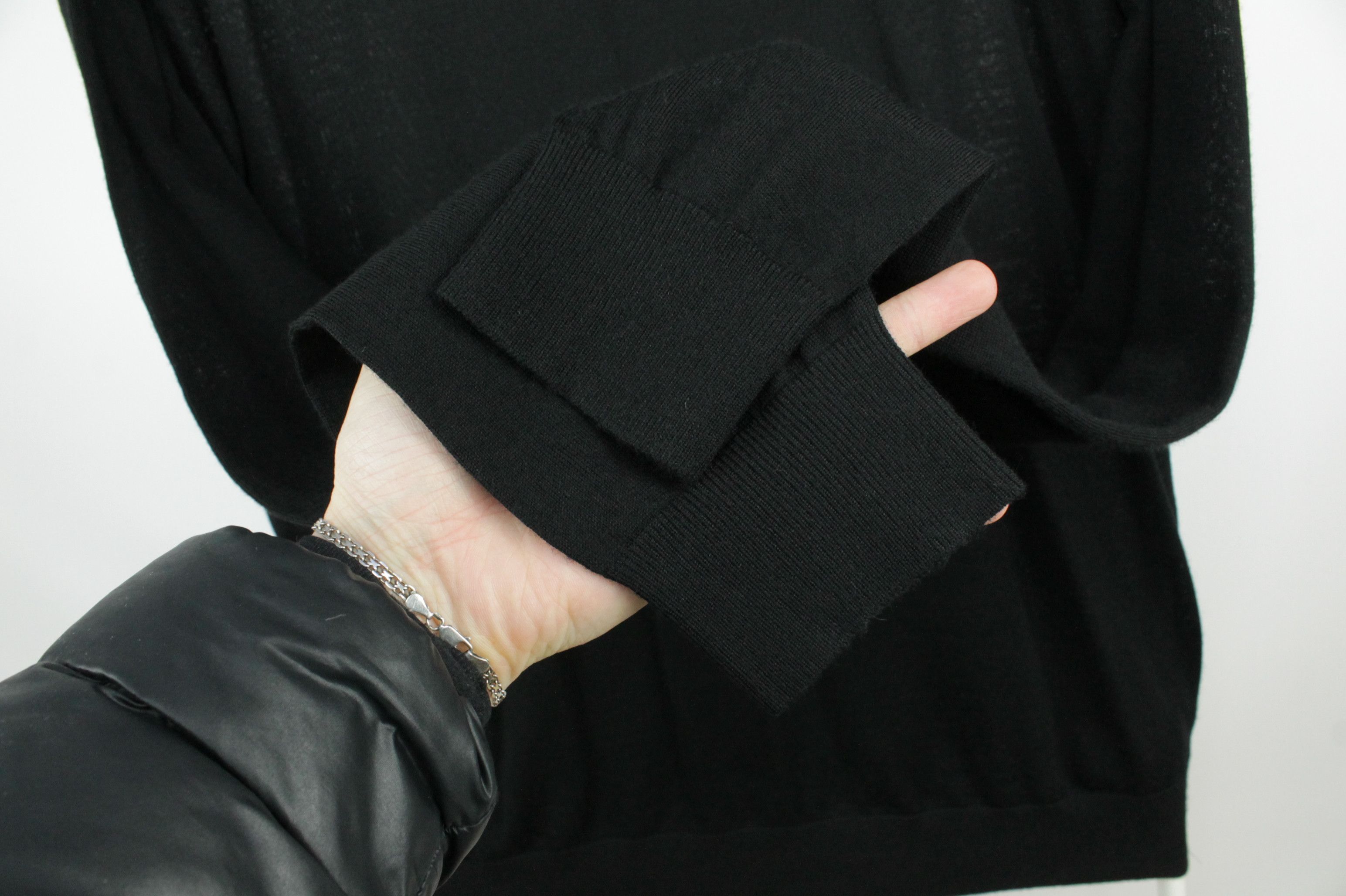 Designer × Massimo Dutti Massimo Dutti Ultalight Black Merino Turtleneck Sweater Size US XXL / EU 58 / 5 - 4 Thumbnail