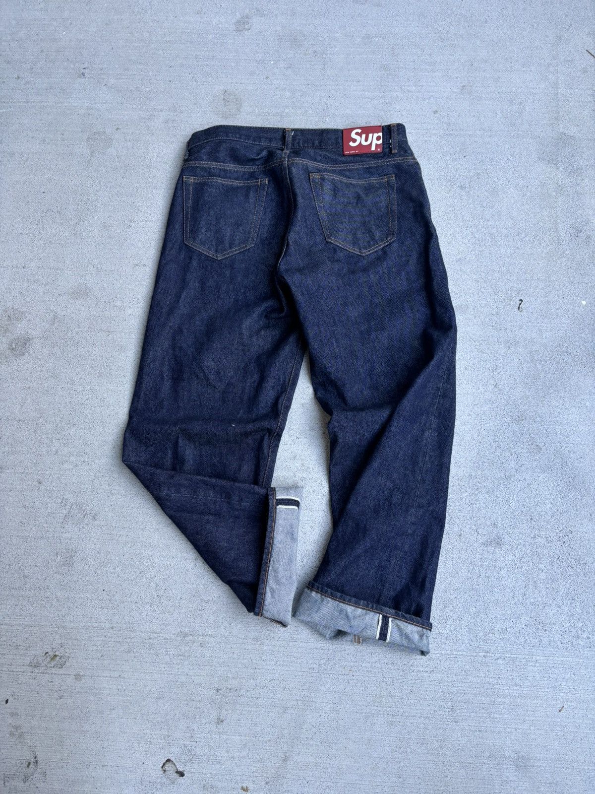 Supreme Supreme rigid baggy selvedge denim | Grailed