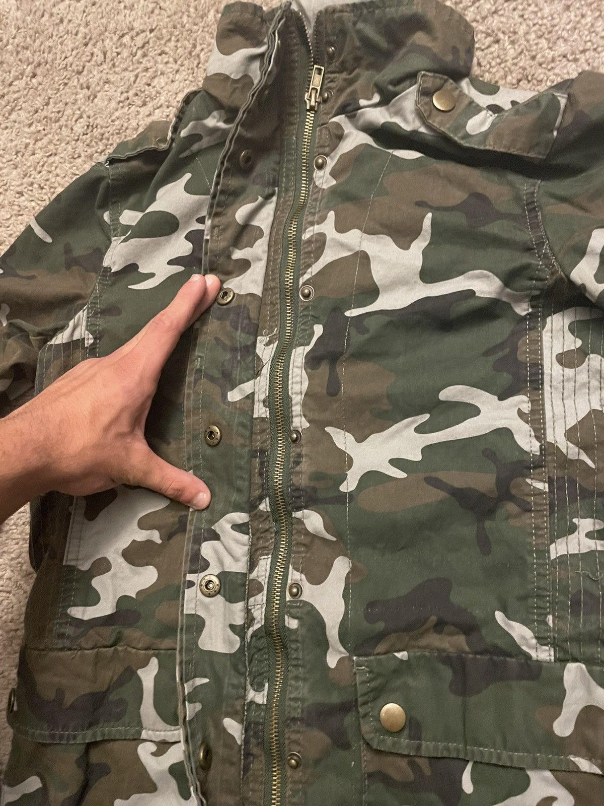 Other Green and white camp jacket Size S / US 4 / IT 40 - 3 Thumbnail