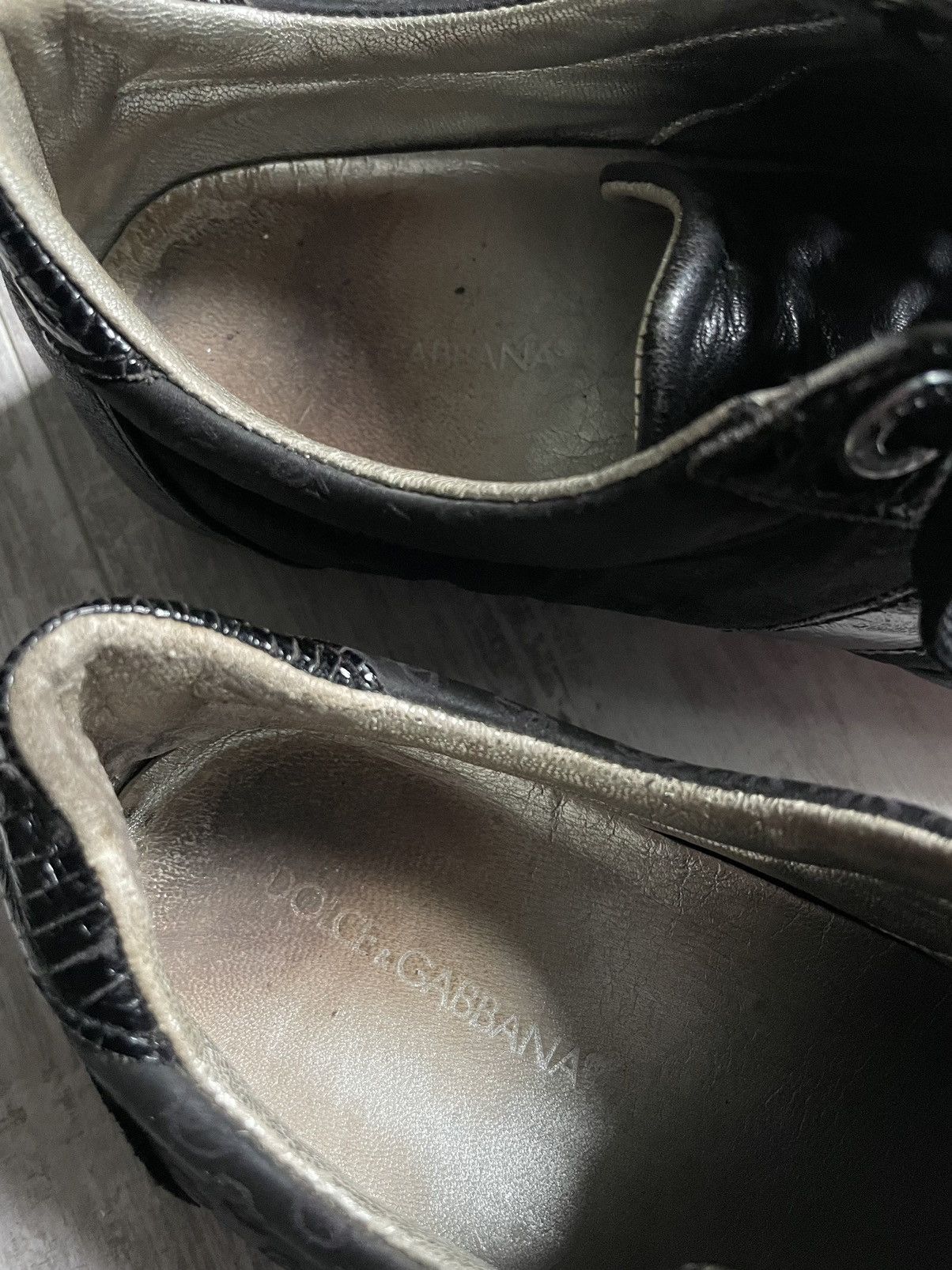 Dolce & Gabbana Vintage Dolce & Gabbana Black Leather Sneakers DG Monogram Size US 8.5 / EU 41-42 - 9 Thumbnail
