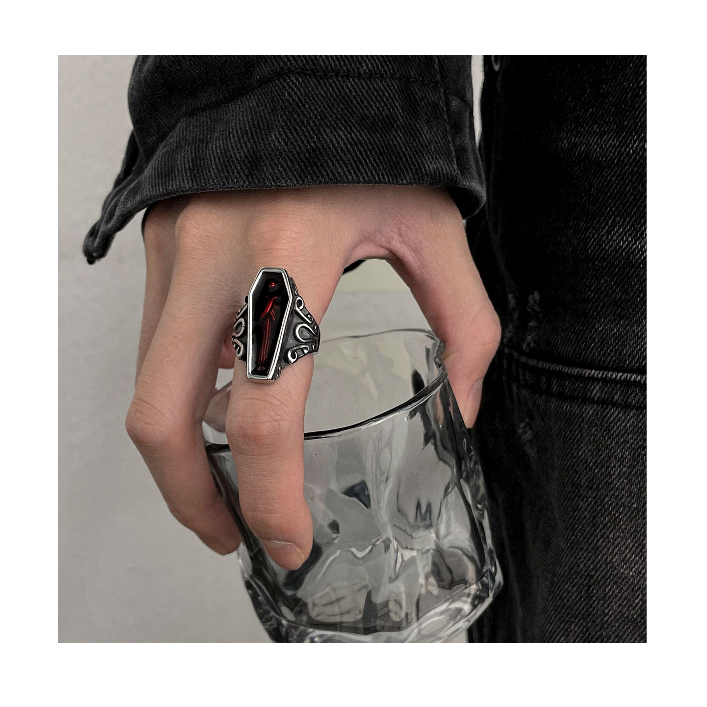 Jewelry Bloody mummy Future Jewelry Rings Chrome Ring (Size 7-13) Size ONE SIZE - 4 Thumbnail