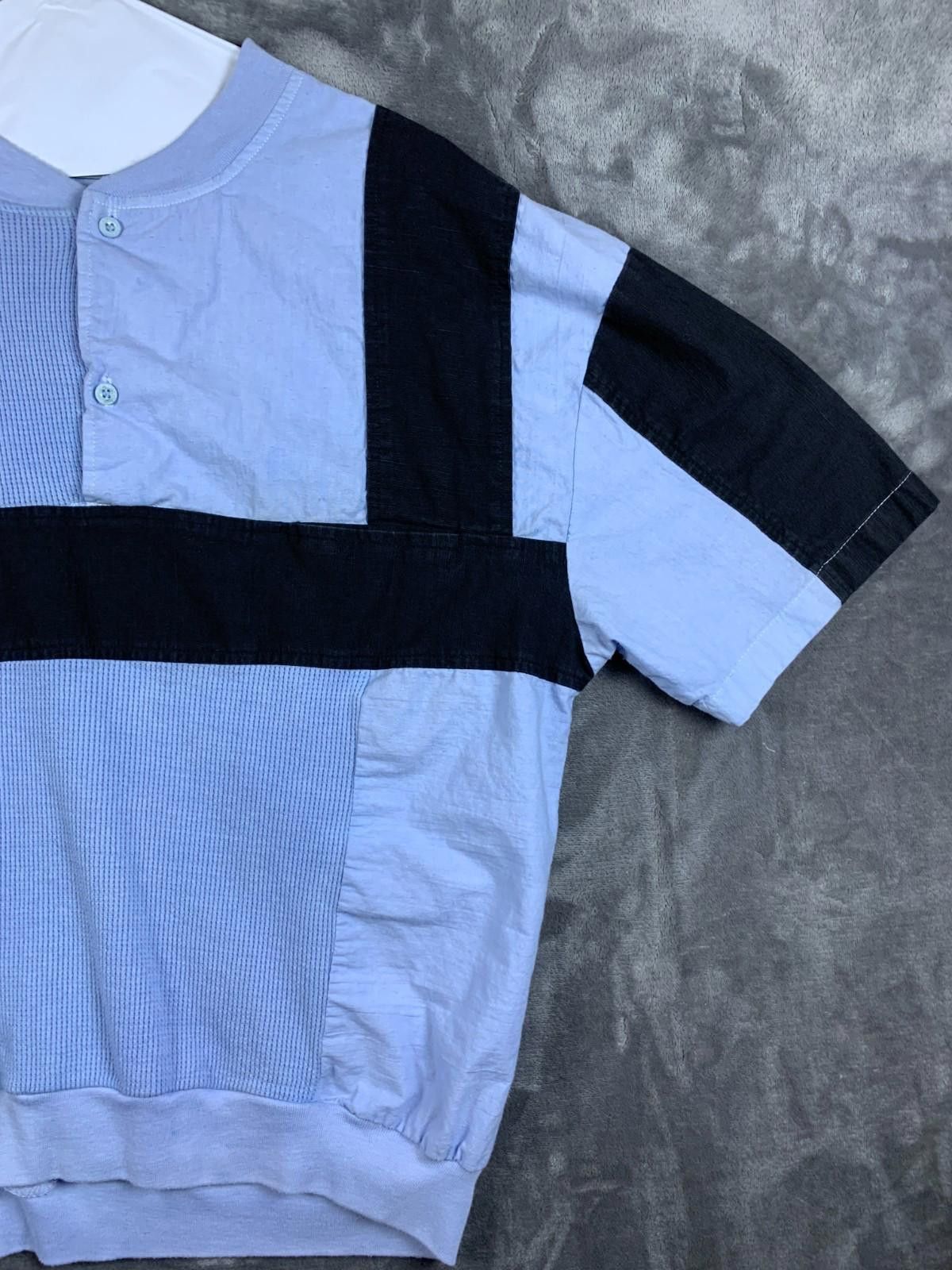 Designer Vintage Da Vinci CA Men Blue/Navy Striped SS Polo Shirt (239 Size US L / EU 52-54 / 3 - 3 Thumbnail