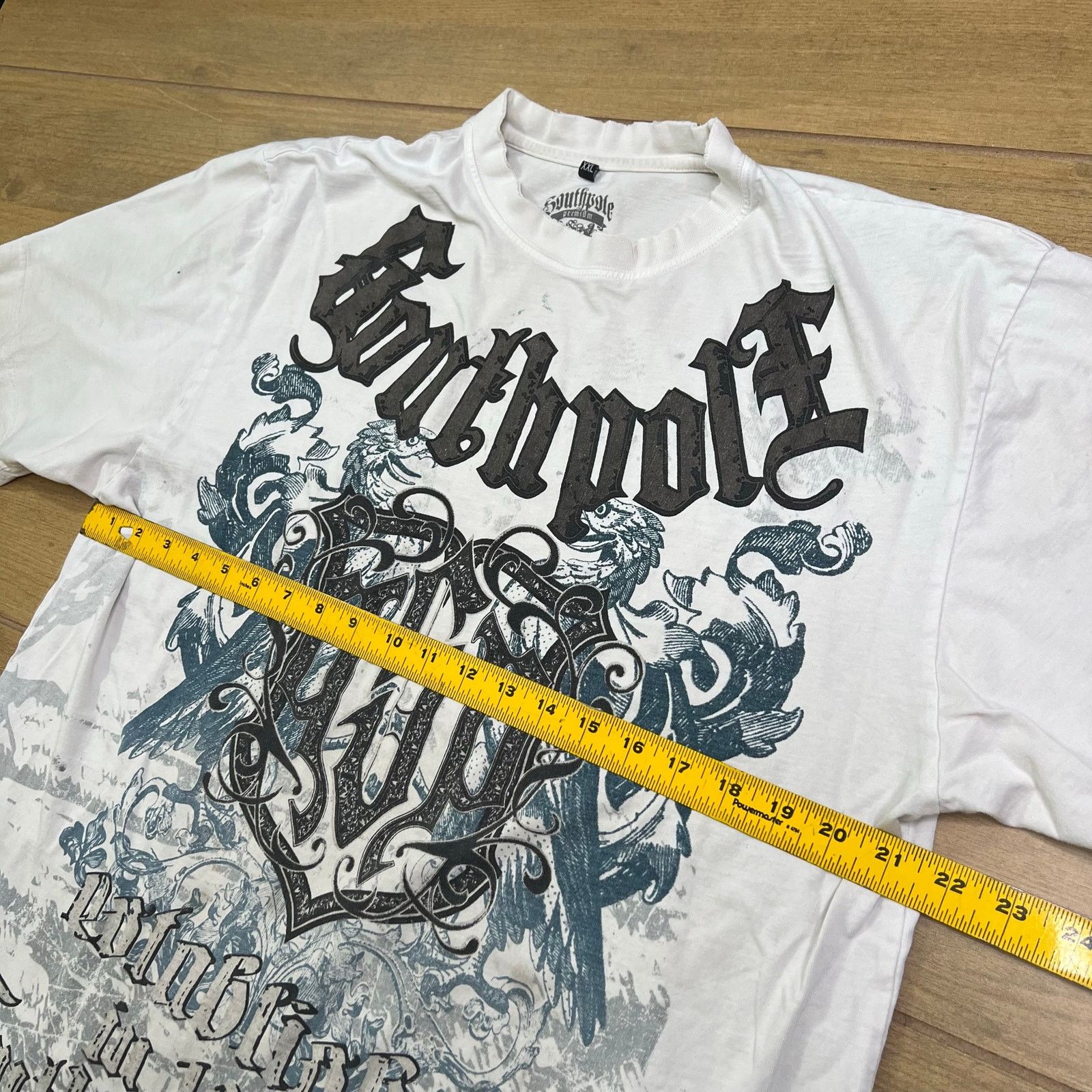 Southpole Southpole T Shirt Mens XXL White Graphic Y2K Streetwear Size XXL / US 16-18 / IT 52-54 - 5 Thumbnail