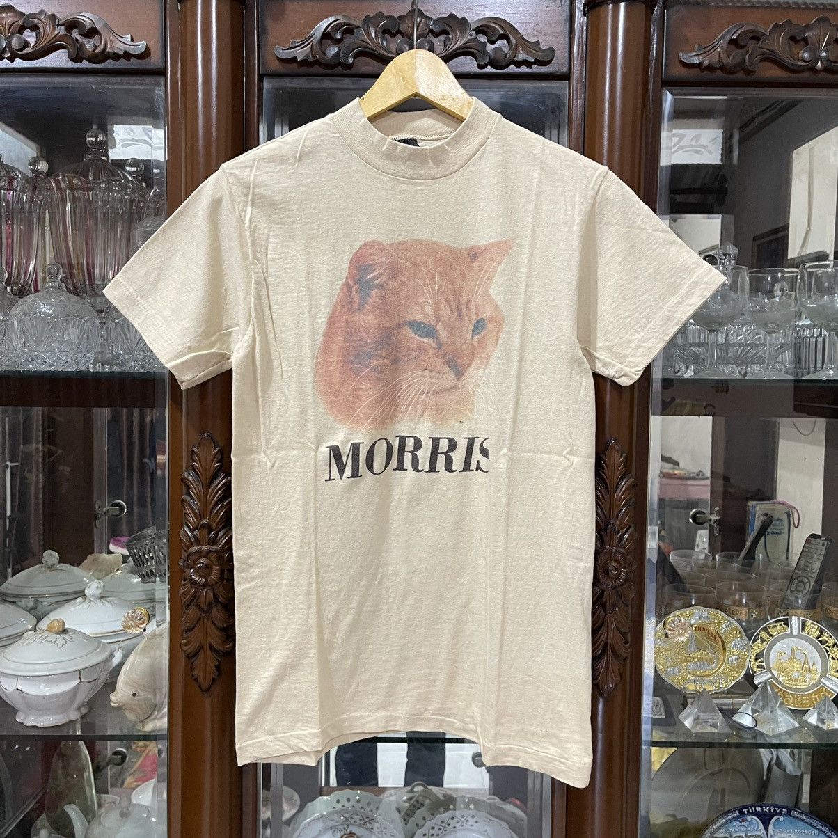 Vintage Rare 80s cat morris tee Size US S / EU 44-46 / 1 - 1 Thumbnail