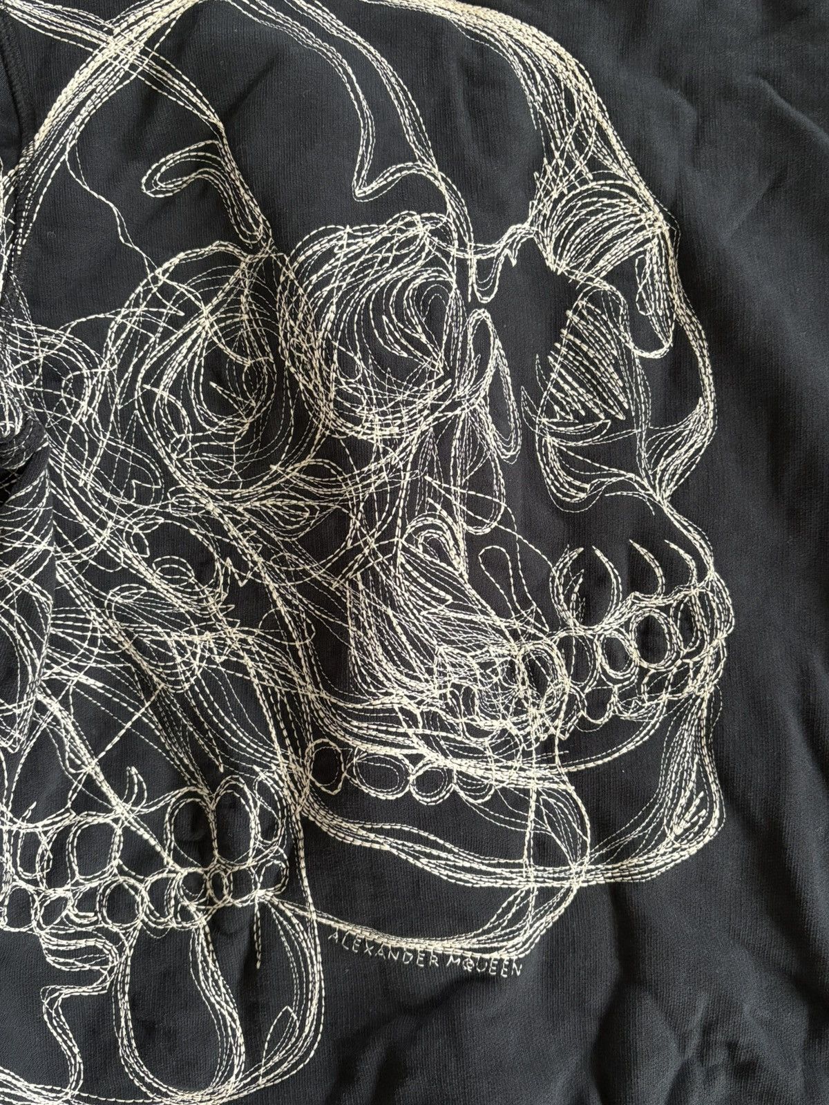 Alexander McQueen Skull Embroidered Navy Sweatshirt Size US S / EU 44-46 / 1 - 3 Thumbnail