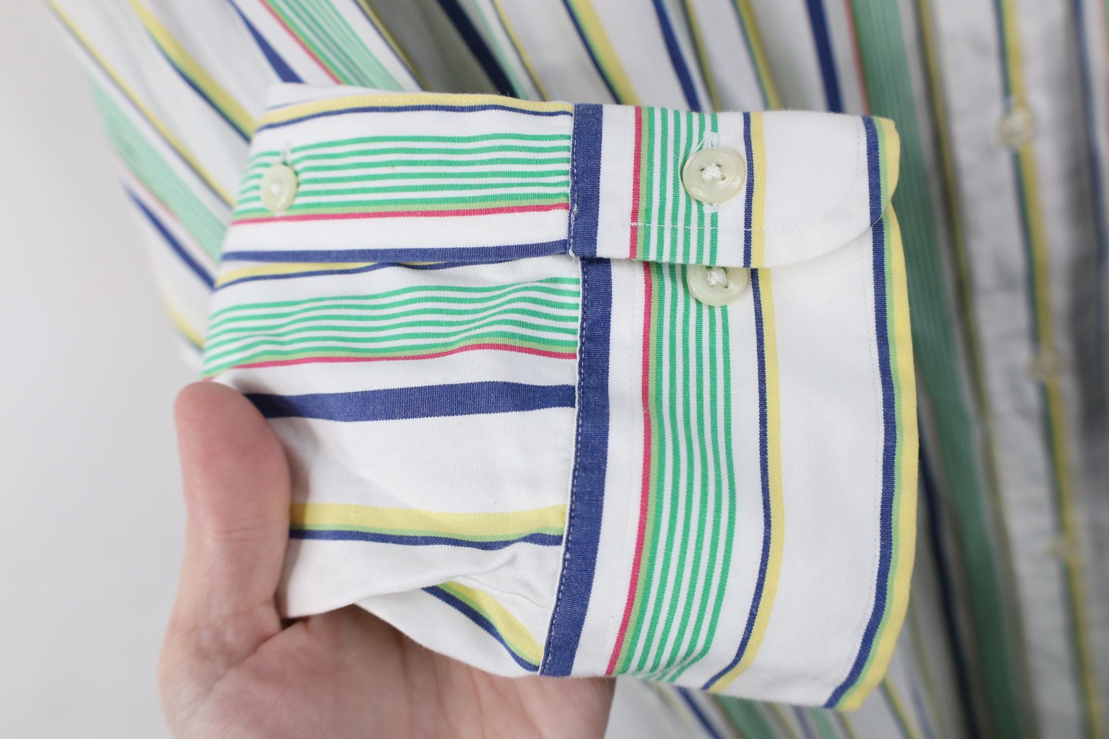 Polo Ralph Lauren Vintage 90s Ralph Lauren Striped Collared Button Down Shirt Size US L / EU 52-54 / 3 - 9 Thumbnail