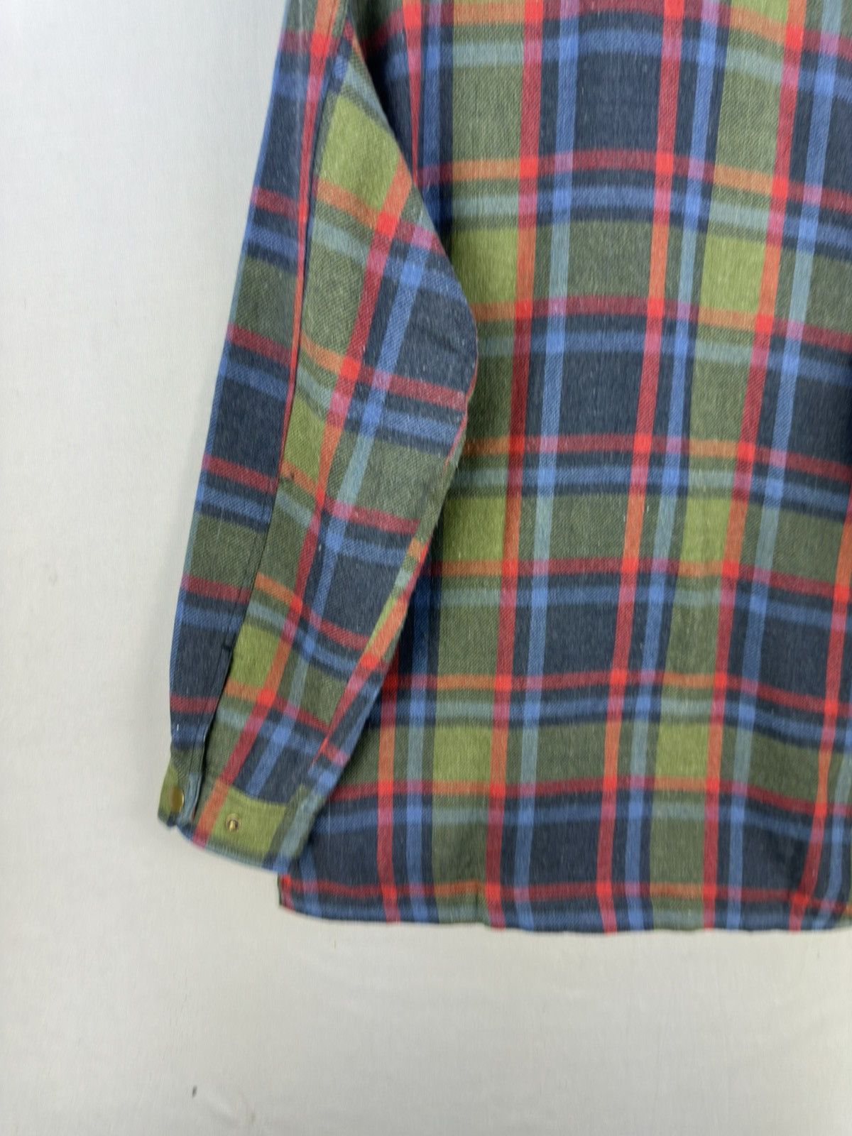 Japanese Brand K3 Plaid Check Snap Button Flannel Shirt Button Up Size US L / EU 52-54 / 3 - 6 Thumbnail