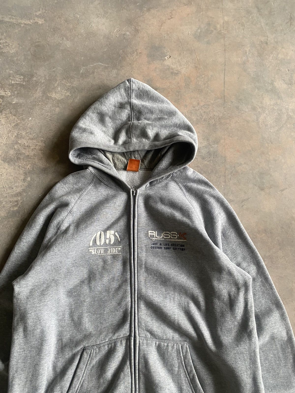 Japanese Brand × Vintage RUSS-K ZIPPER HOODIE SURF Y2K LGB PUNK Size US XL / EU 56 / 4 - 5 Thumbnail