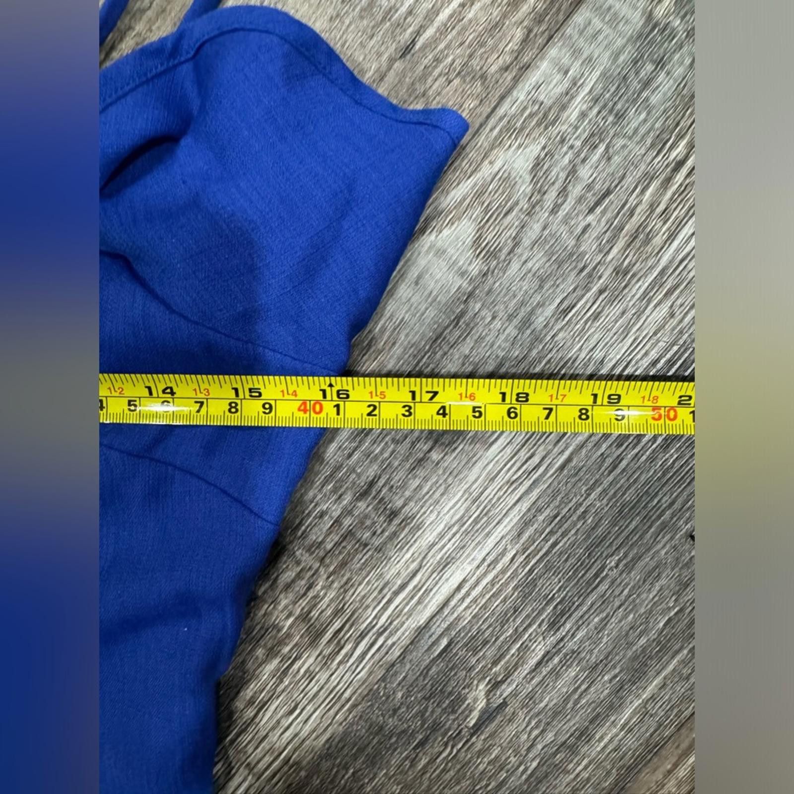 Designer Altar’d State Blue Sleeveless Ruffle Short Mini Dress Size S Size S / US 4 / IT 40 - 9 Thumbnail