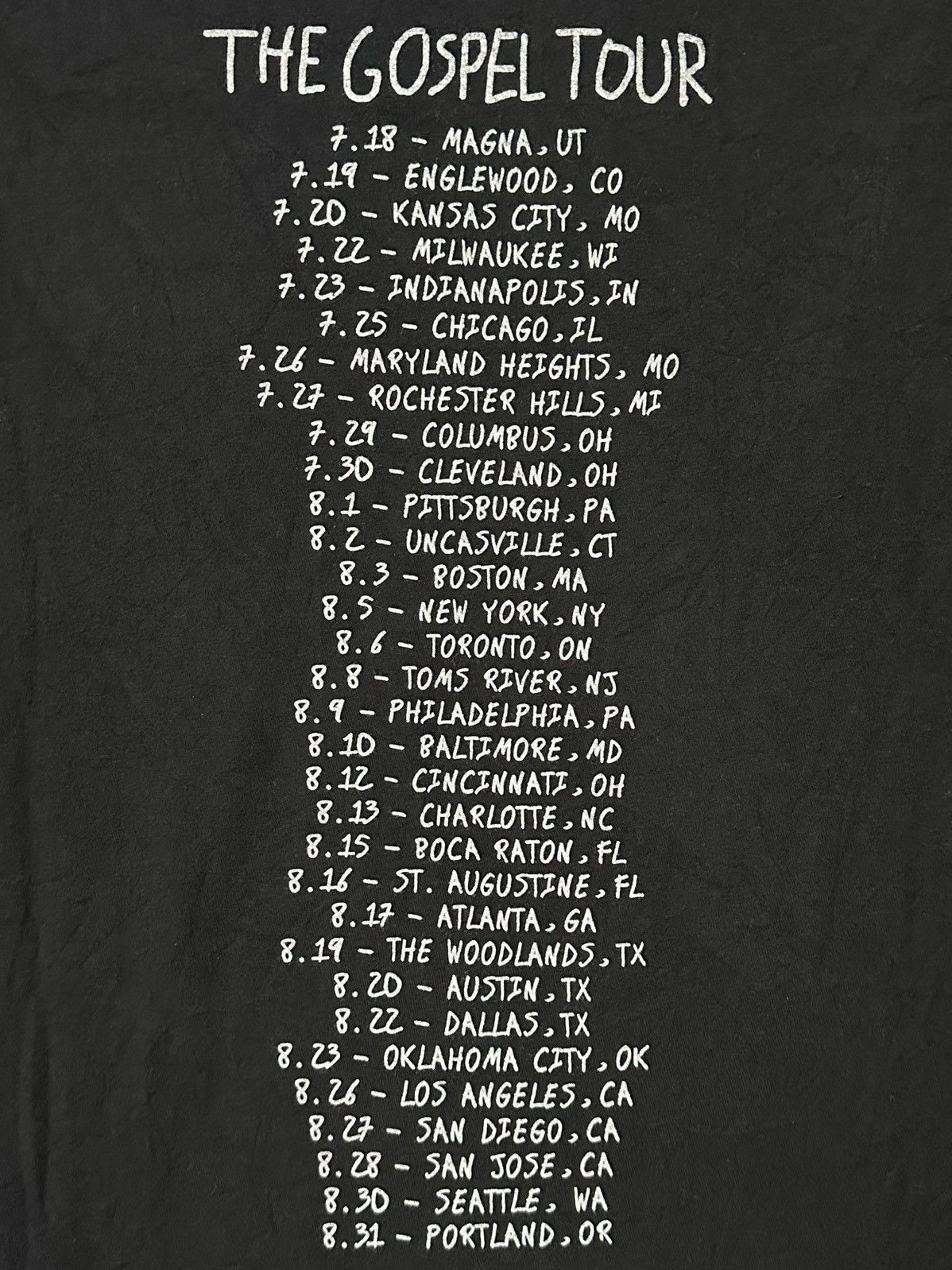 Other Panic! At The Disco Gospel Tour Shirt Size US L / EU 52-54 / 3 - 6 Thumbnail