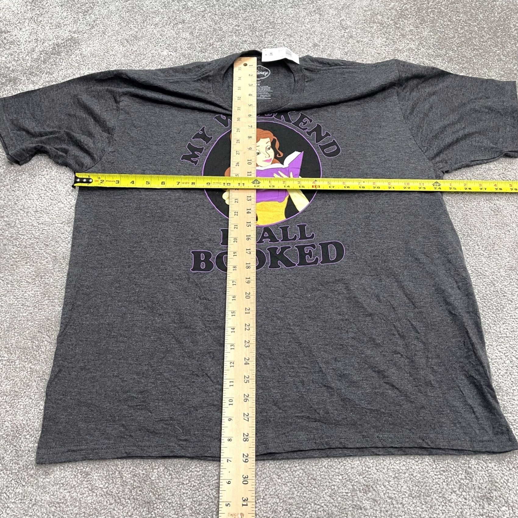 Disney Disney Belle Graphic T-Shirt Unisex 2X Gray Crew Neck NWT Sharonops Size XXL / US 16-18 / IT 52-54 - 6 Thumbnail