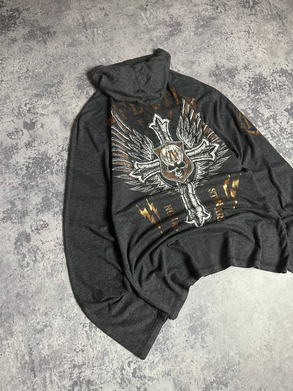 Affliction Crazy rare cyber y2k affliction longsleeve shirt Size US M / EU 48-50 / 2 - 2 Thumbnail