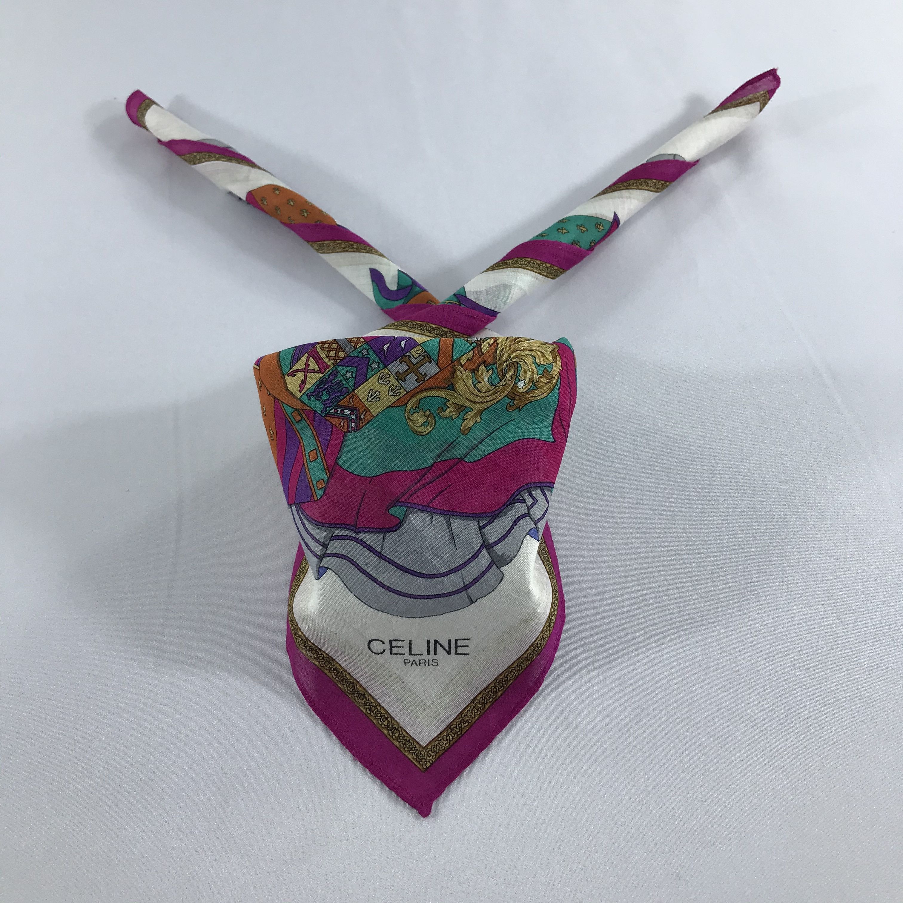 Celine Celine Handkerchief Neckerchief Bandana H788 Size ONE SIZE - 2 Thumbnail
