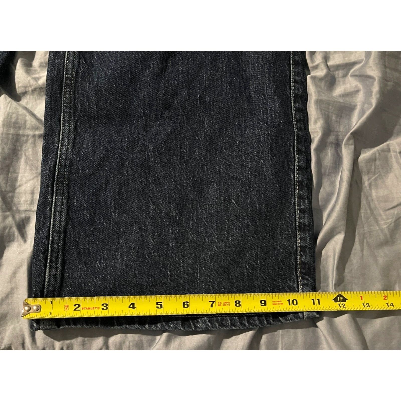 Urban Outfitters VINTAGE Urban Outfitters BDG A-Wide Jeans Women Size 24 Dark Wash Wide Leg High Waist NWT Size 42" / US 20 - 3 Thumbnail