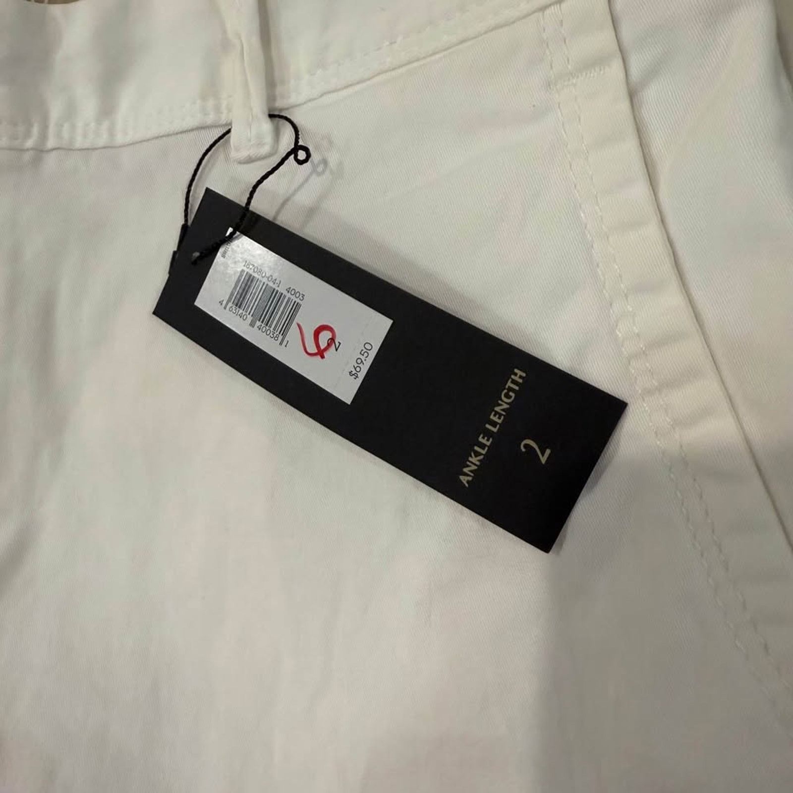 Banana Republic Banana Republic NWT City Chino White Pants Womens 2 Low Rise Size 26" / US 2 / IT 38 - 5 Thumbnail