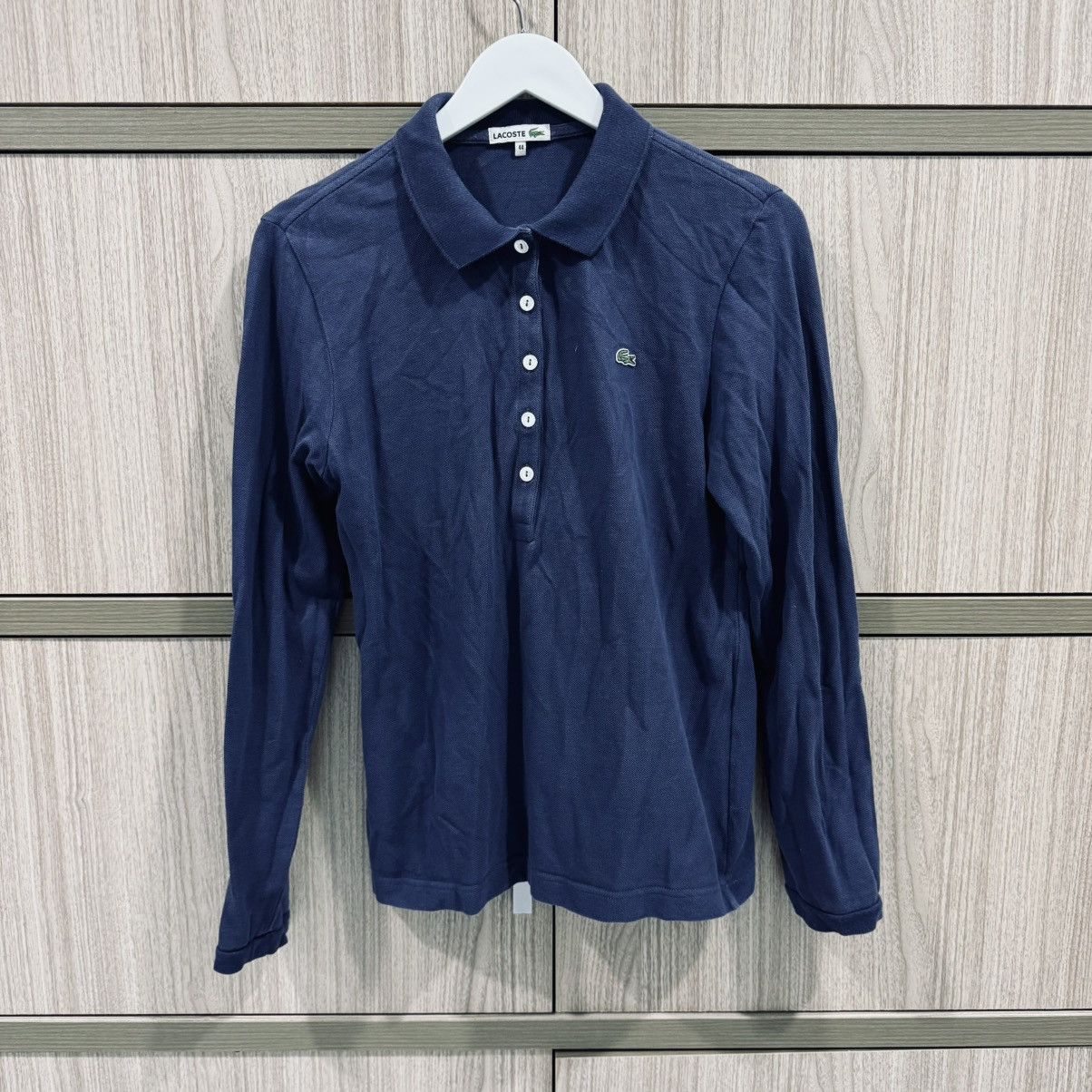 Lacoste Vintage Lacoste Long Sleeve Polo Tee Made in Japan Size US S / EU 44-46 / 1 - 1 Thumbnail