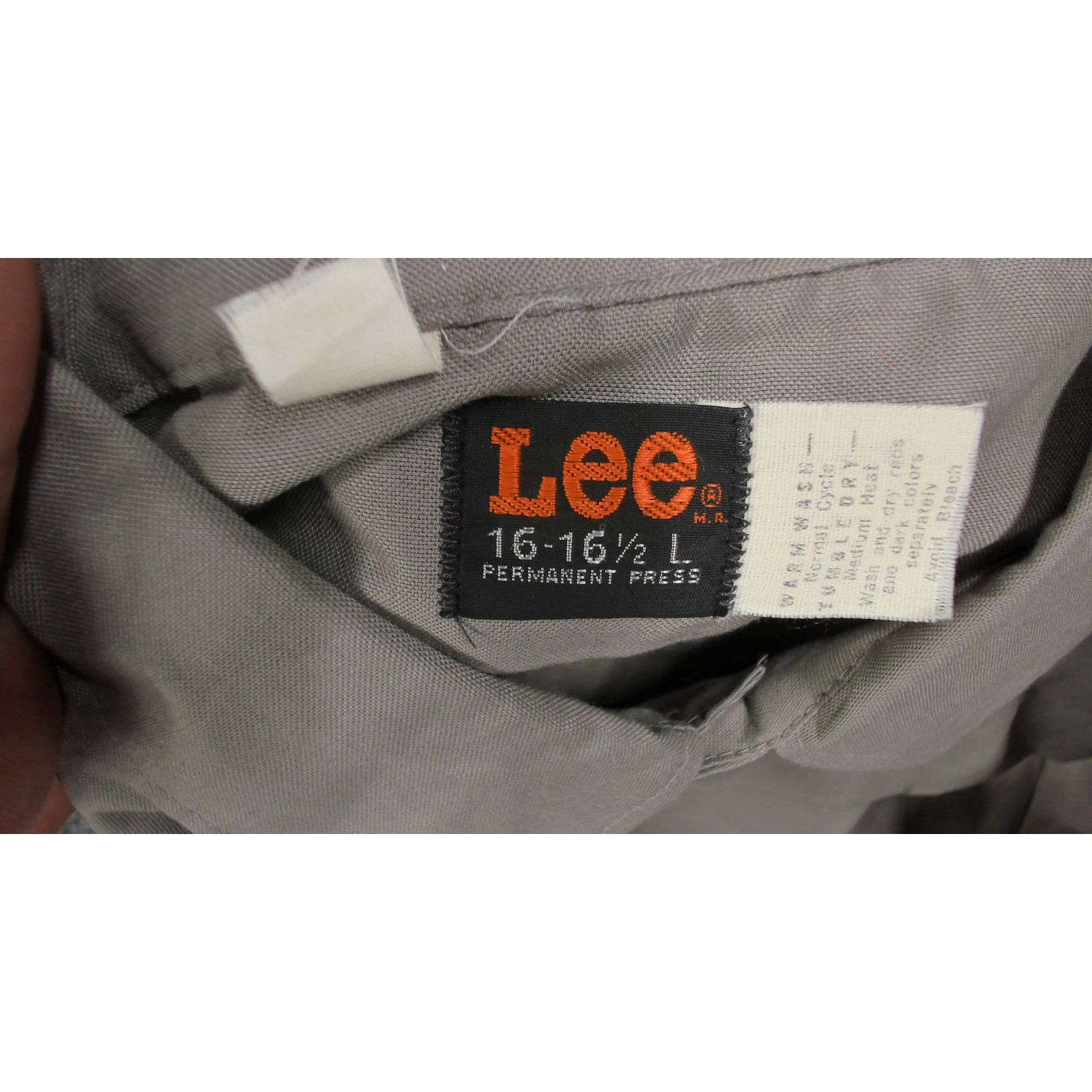 Lee Lee | Vintage 1980s Boxy Fit Permanent Press Work Shirt Size US XL / EU 56 / 4 - 7 Thumbnail