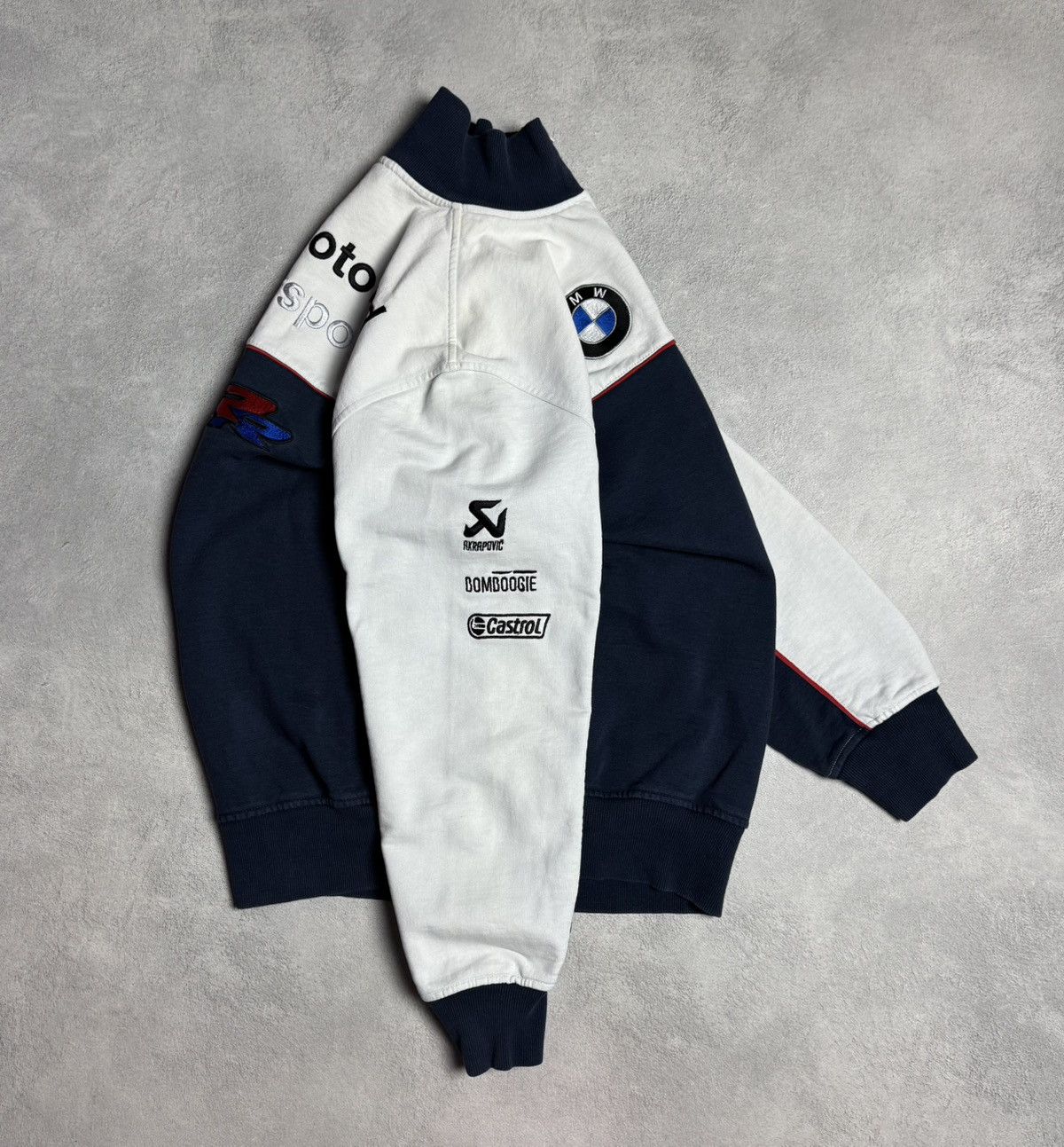 BMW BMW Motorrad Cotton 1/4 Zip Racing Sweatshirt Big Logo Size US L / EU 52-54 / 3 - 3 Thumbnail
