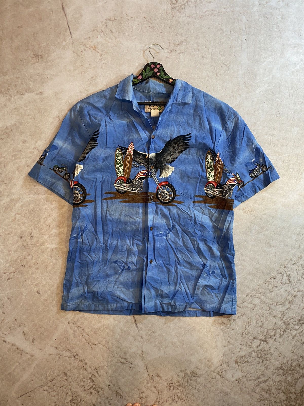 Other Crazy Vintage USA Moto MAMBO style Hawaiian Shirt Size US L / EU 52-54 / 3 - 1 Thumbnail