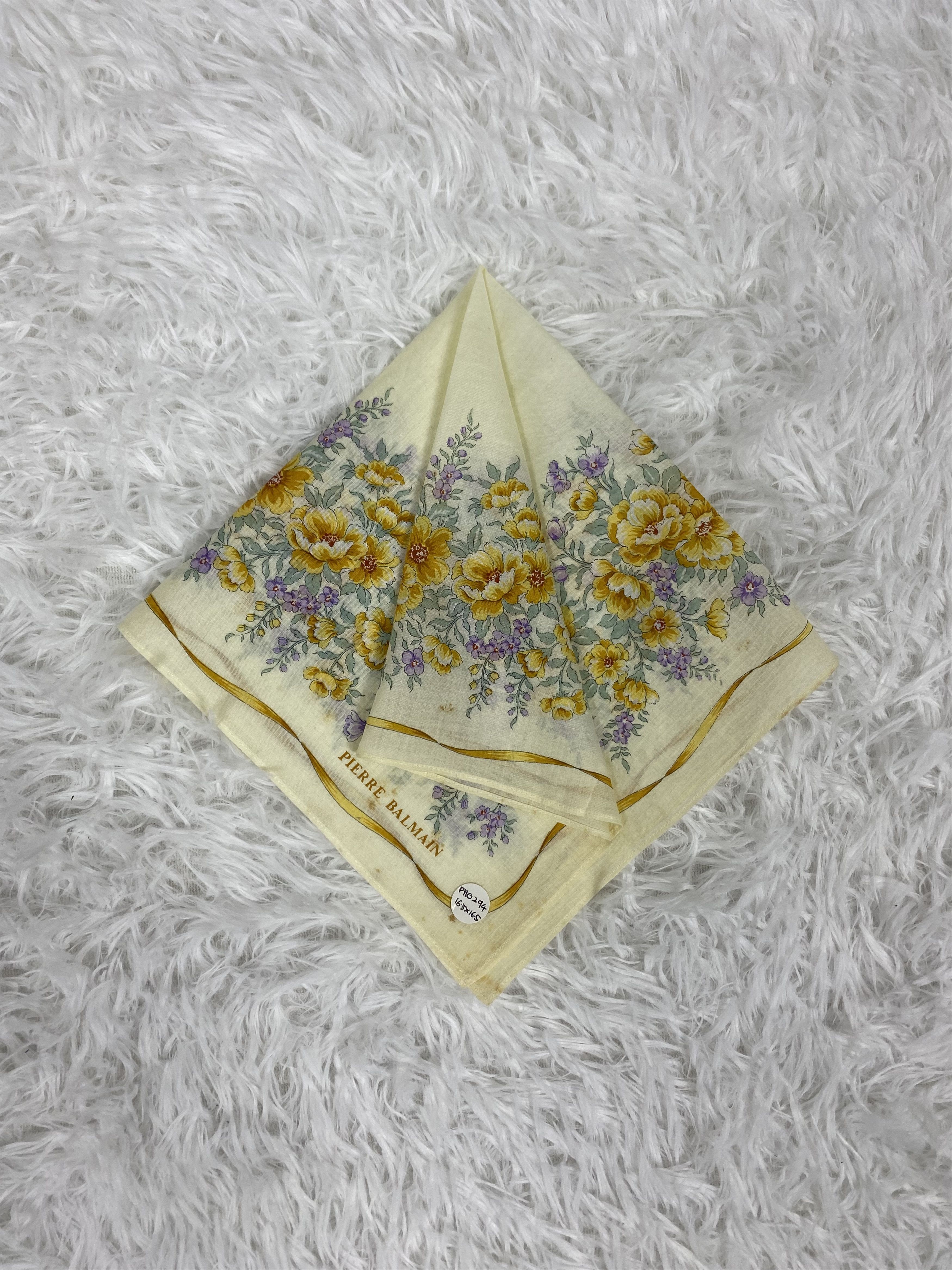Pierre Balmain Vintage Pierre Balmain Handkerchief Neckerchief PH2094 Size ONE SIZE - 1 Thumbnail
