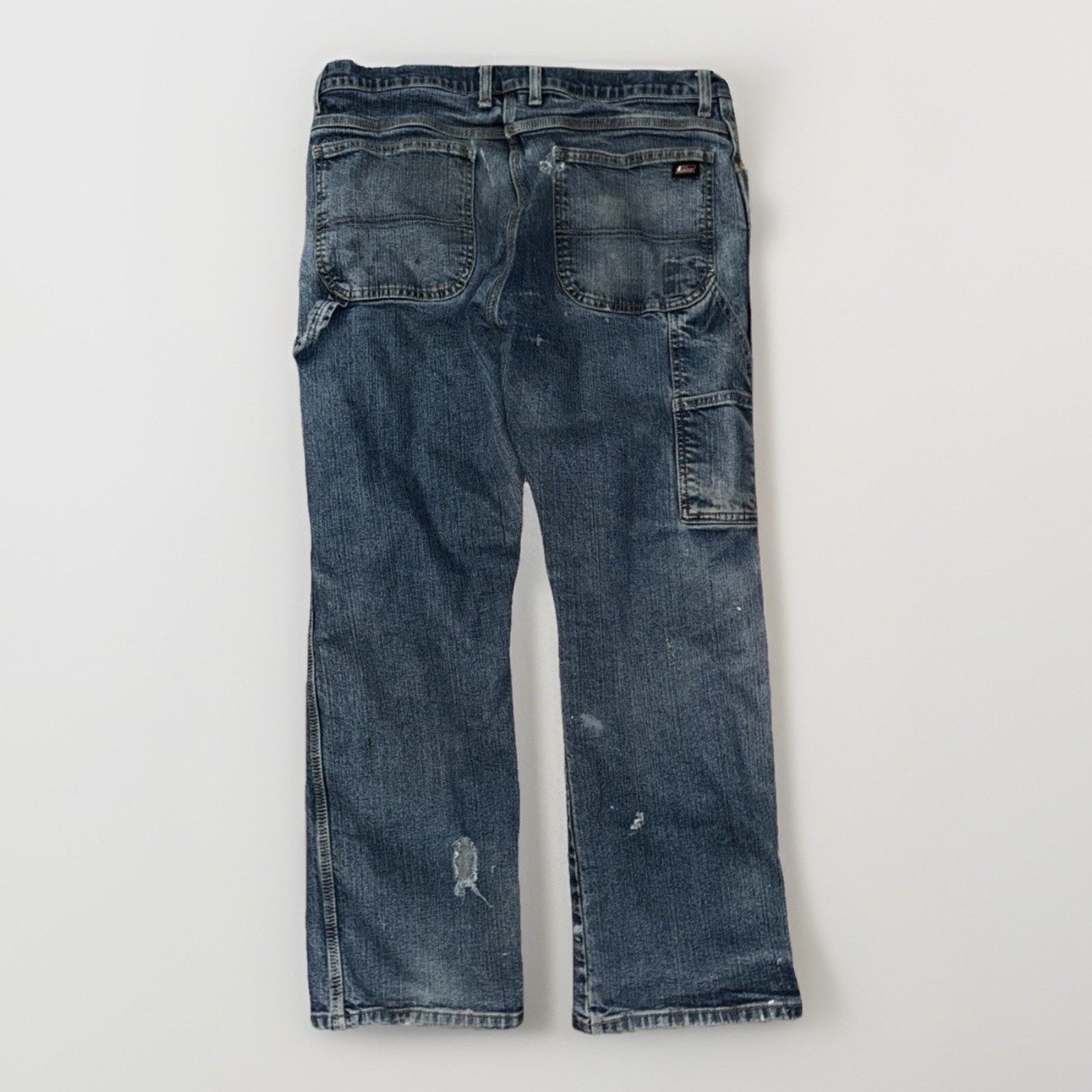 Dickies × Vintage Dickies Carpenter Jeans 38x32 Genuine Denim Distressed Paint Size US 38 / EU 54 - 8 Thumbnail