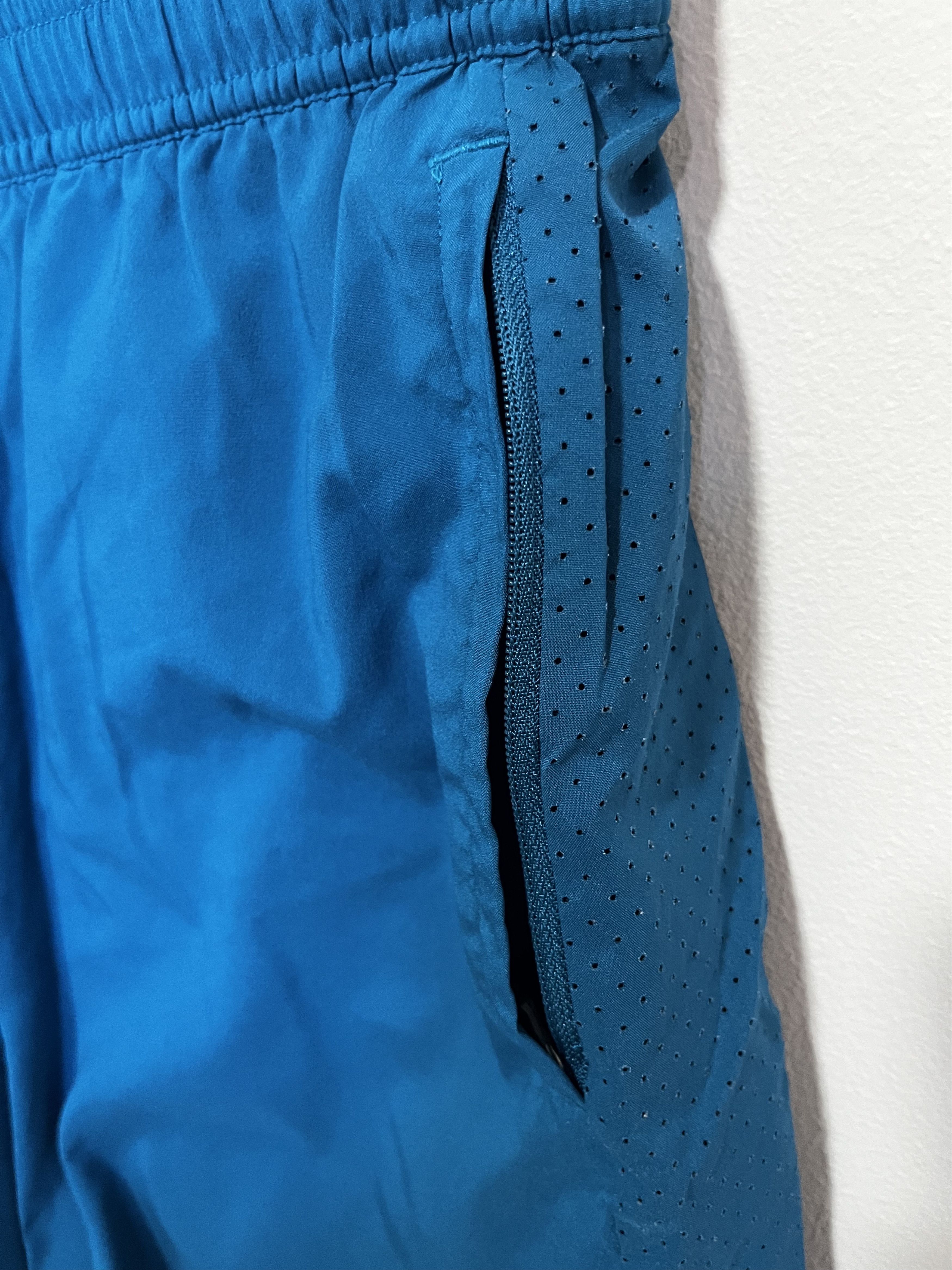 Gymshark Gymshark Training Shorts Blue/Orange (Size M) Size US 32 / EU 48 - 6 Thumbnail