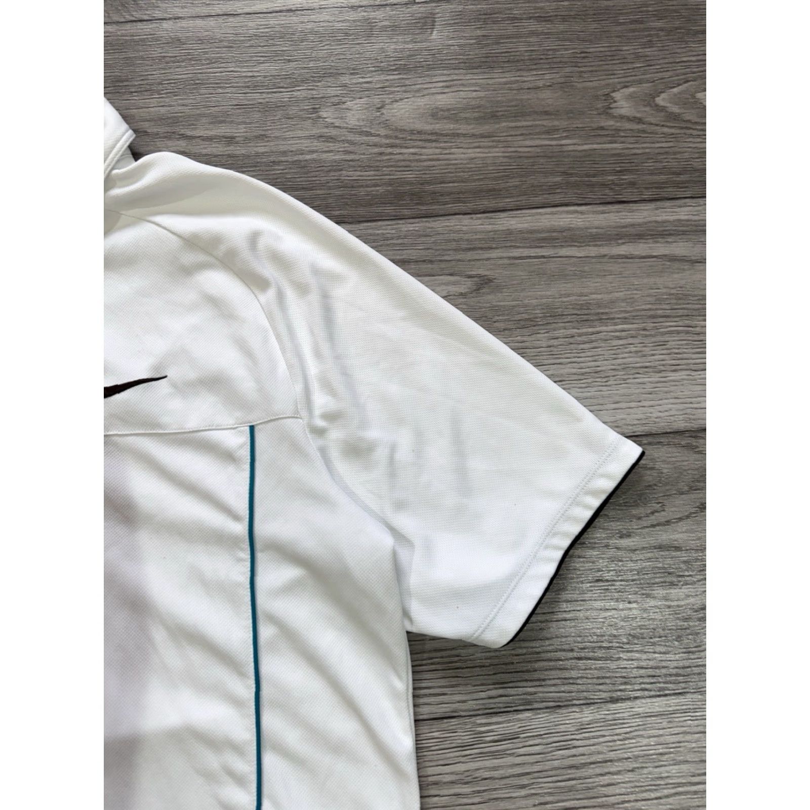 Nike Nike Court Tennis Polo Shirt XL White Blue Trim Federer Style Men Regular Size L Size US L / EU 52-54 / 3 - 2 Thumbnail