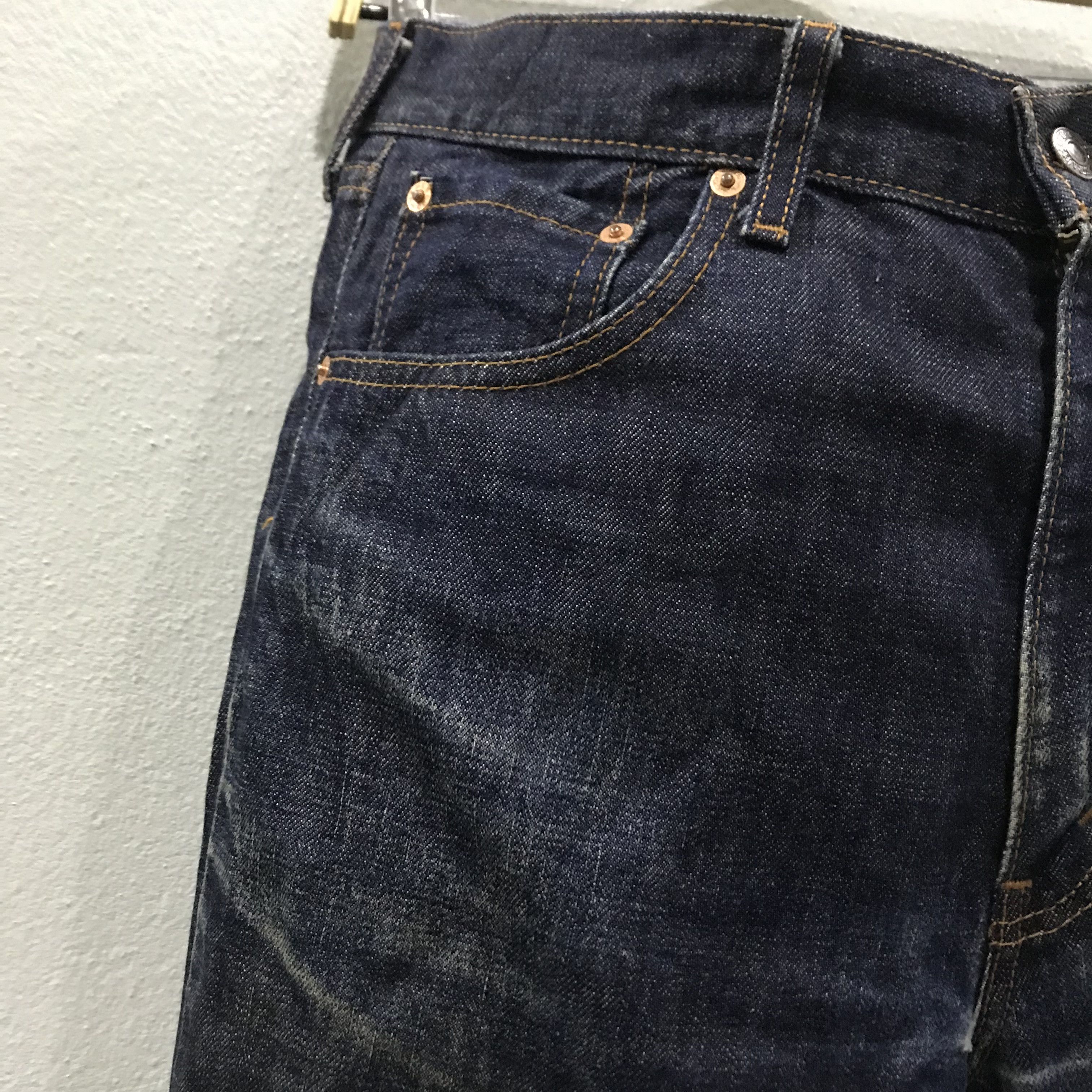Levi's Vintage 90s Levi’s 516 Denim Blue Dark Wash Bootcut Jeans Size US 34 / EU 50 - 6 Thumbnail
