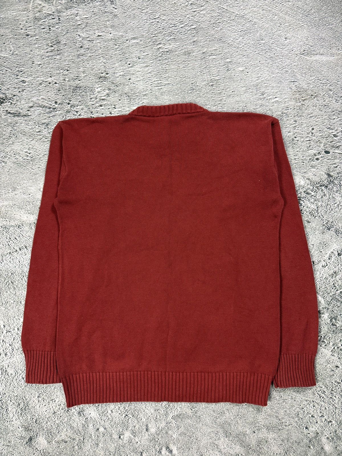 Adidas Adidas sweater red big logo 2000s knit Size US M / EU 48-50 / 2 - 5 Thumbnail