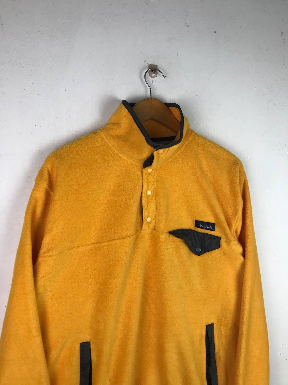 Aran Isles Knitwear × Penfield × Vintage Vintage Penfield Half Button Rare Design Fleece Size US M / EU 48-50 / 2 - 6 Thumbnail
