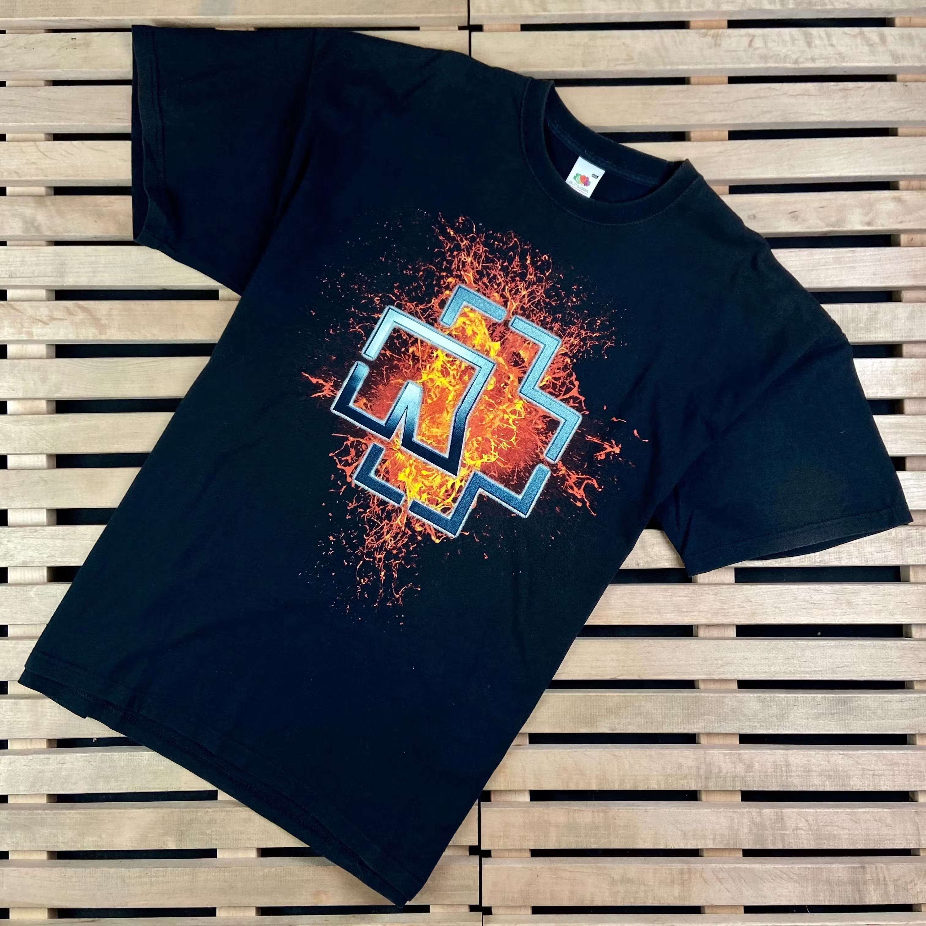 Band Tees × Vintage Mens Vintage T Shirt Rammstein Size XXL 2XL Size US XXL / EU 58 / 5 - 1 Thumbnail