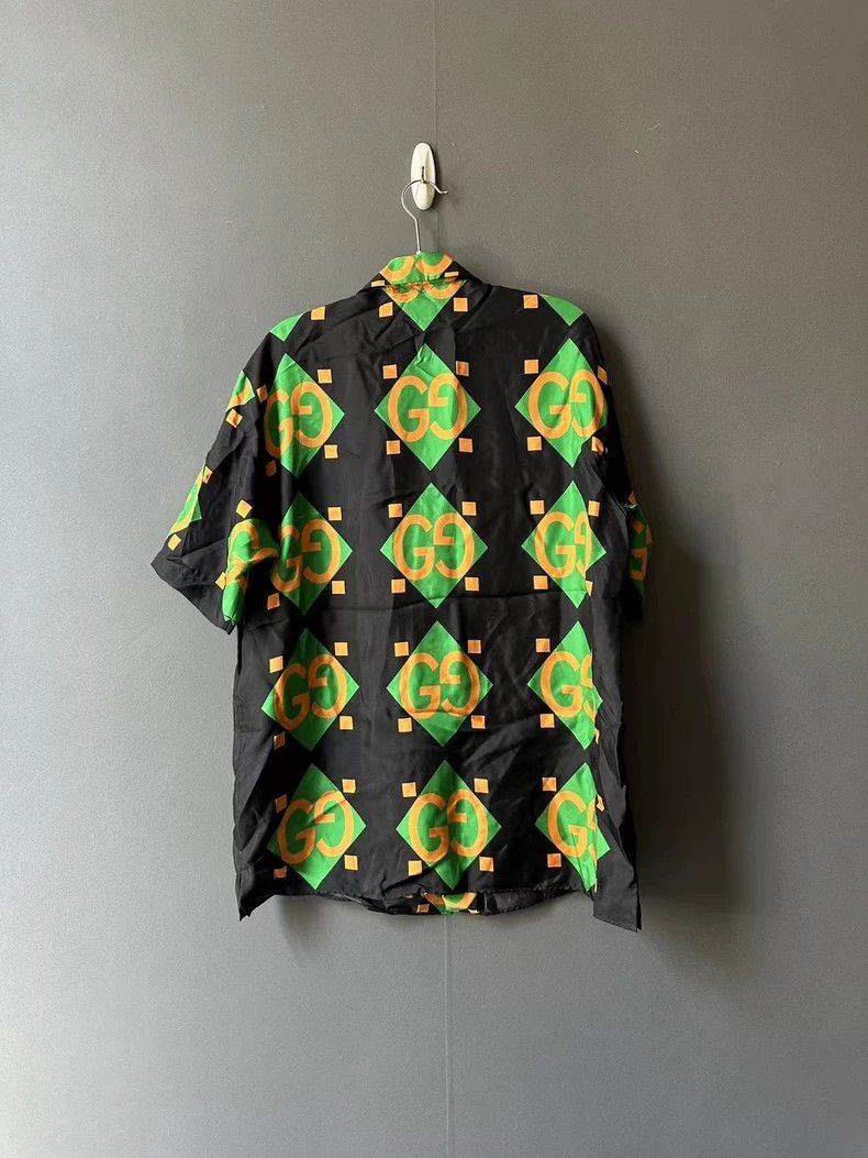 Gucci Gucci Full-print silk short-sleeved shirt Size US S / EU 44-46 / 1 - 2 Thumbnail